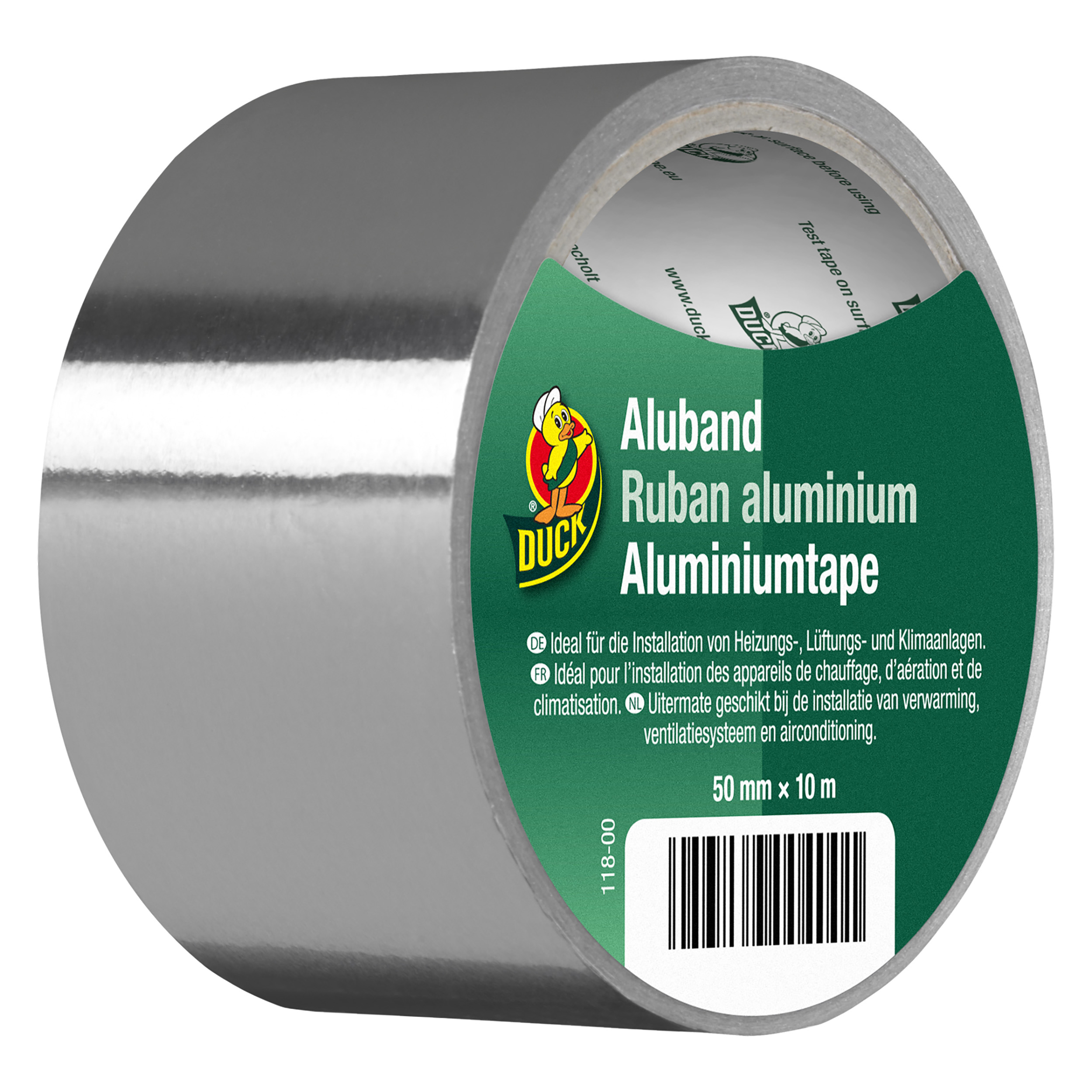 20.501.16 Duck  tape aluminium grijs 50 mm x 10 m
