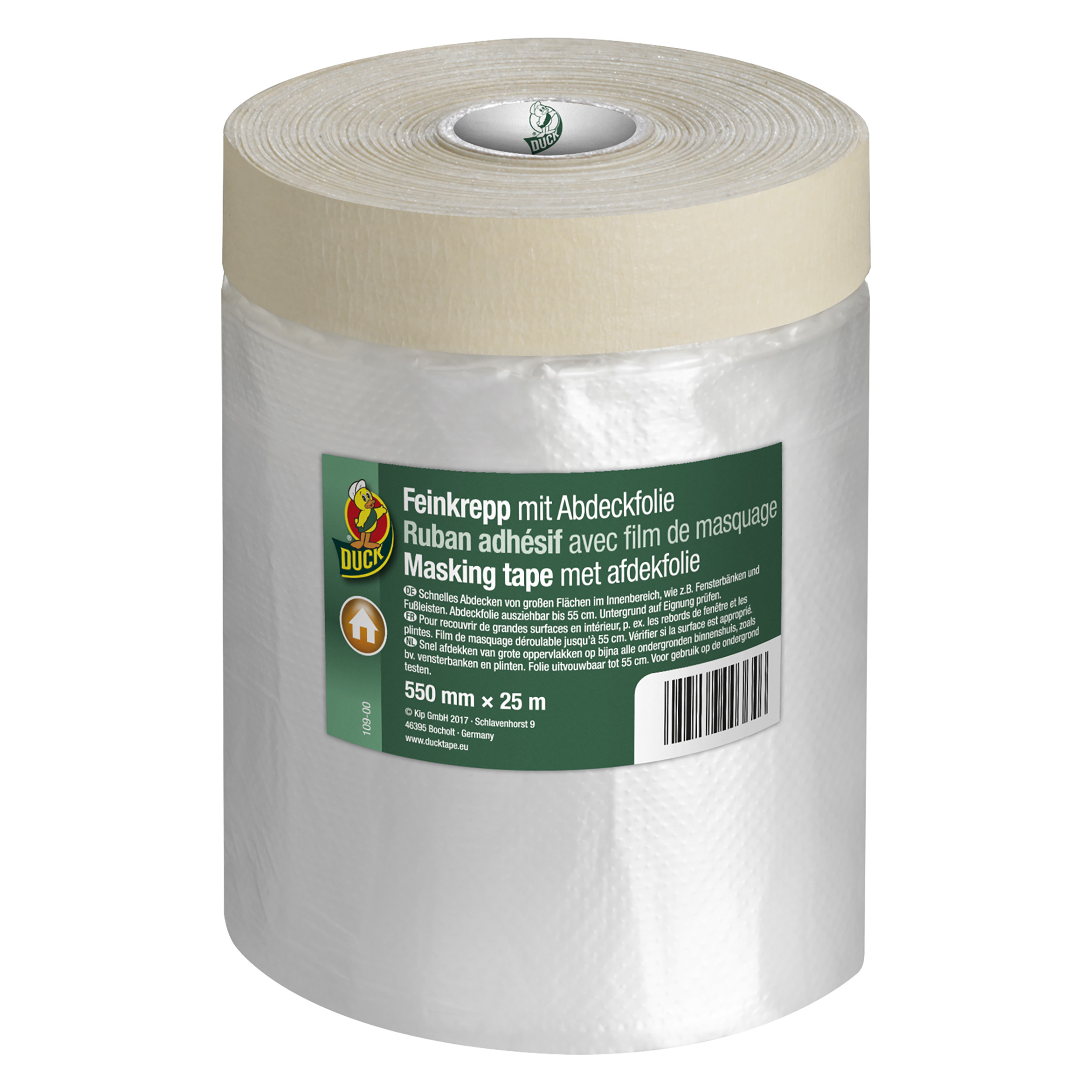 20.501.34 Duck  tape masking en afdekfolie  550 mm x 25 m