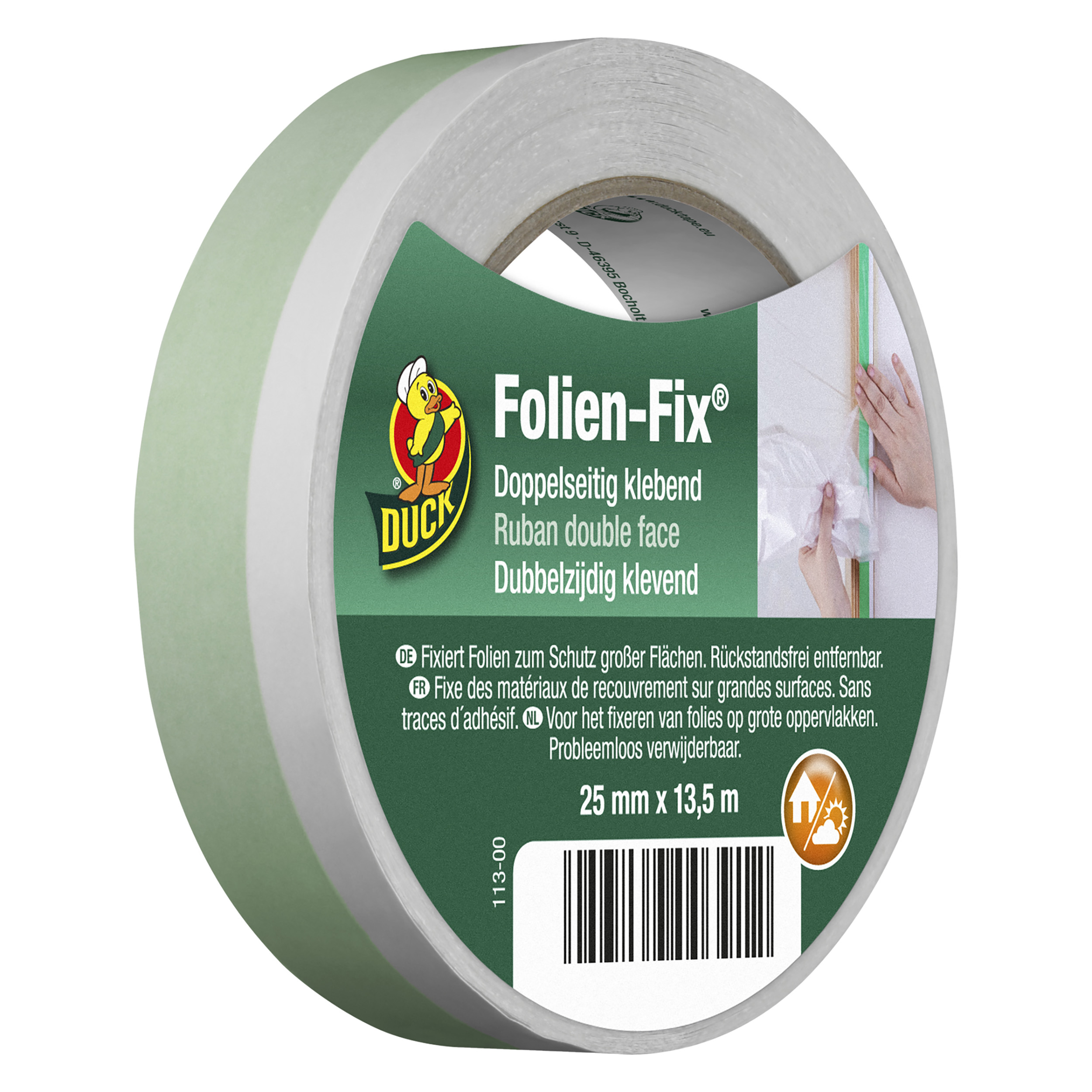 20.501.62 Duck  folien-fix dubbel klevend  25 mm x 13.5 m