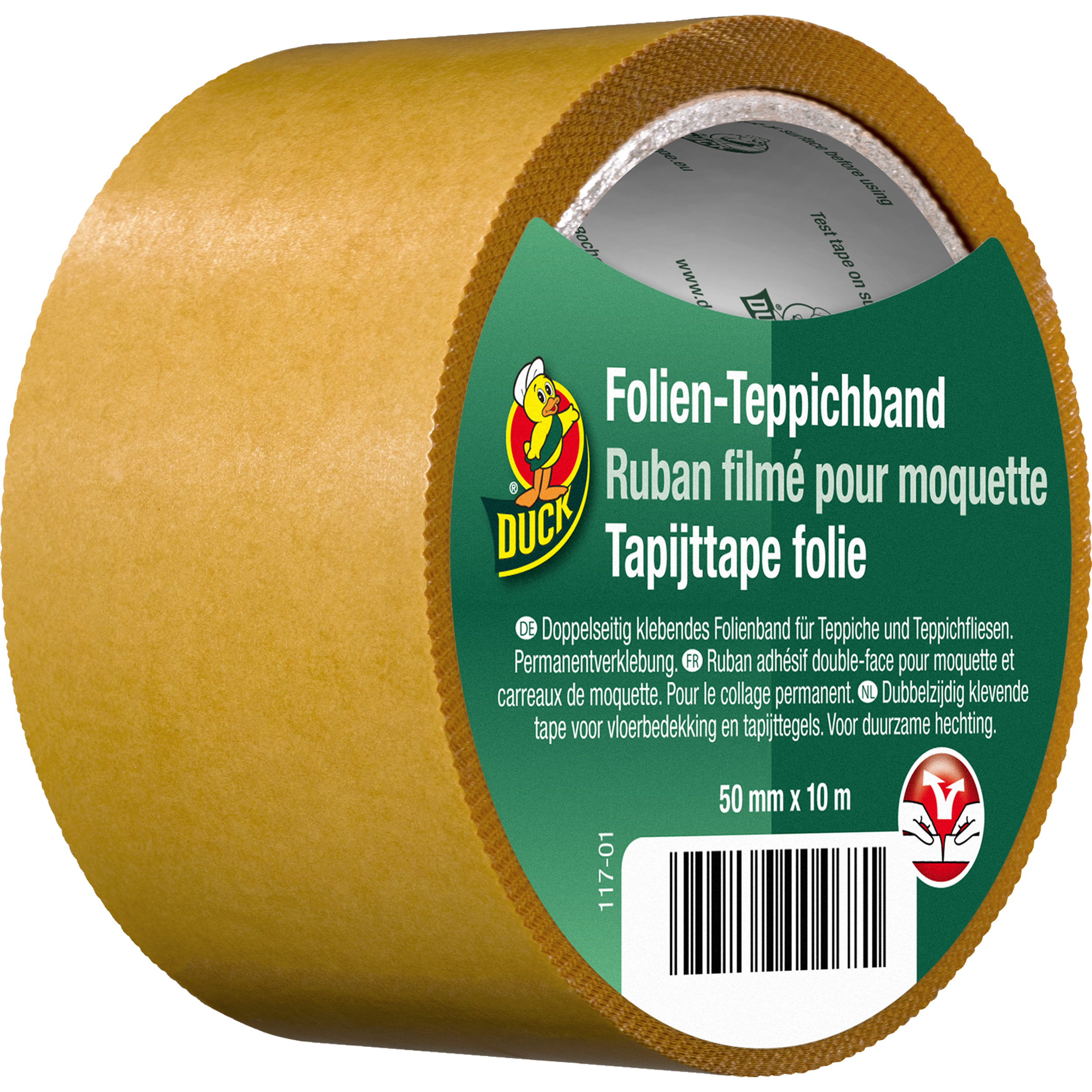 20.501.65 Duck  tapijttape folie  50 mm x 10 m