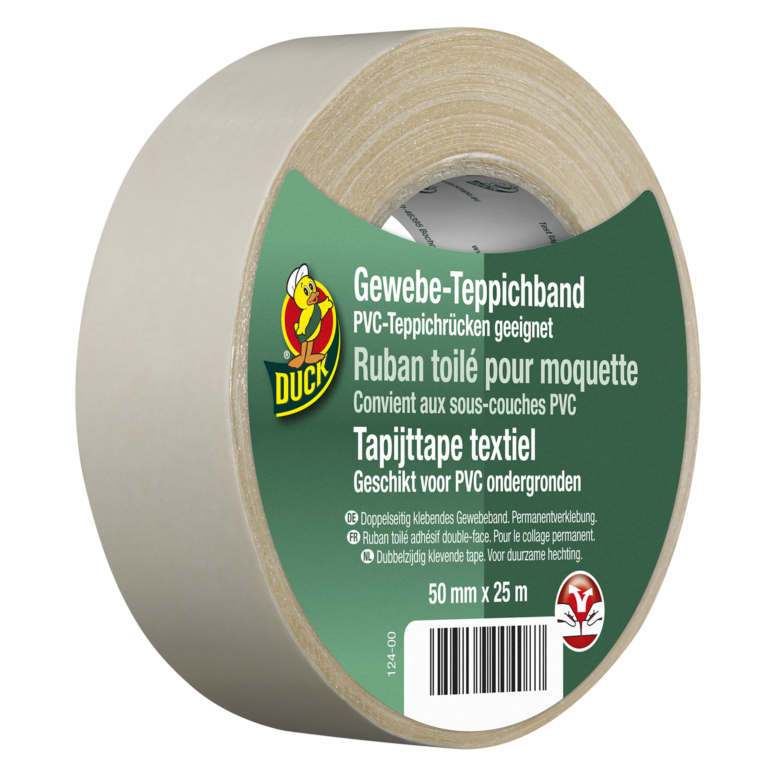 20.501.67 Duck  tapijttape textiel  50 mm x 25 m