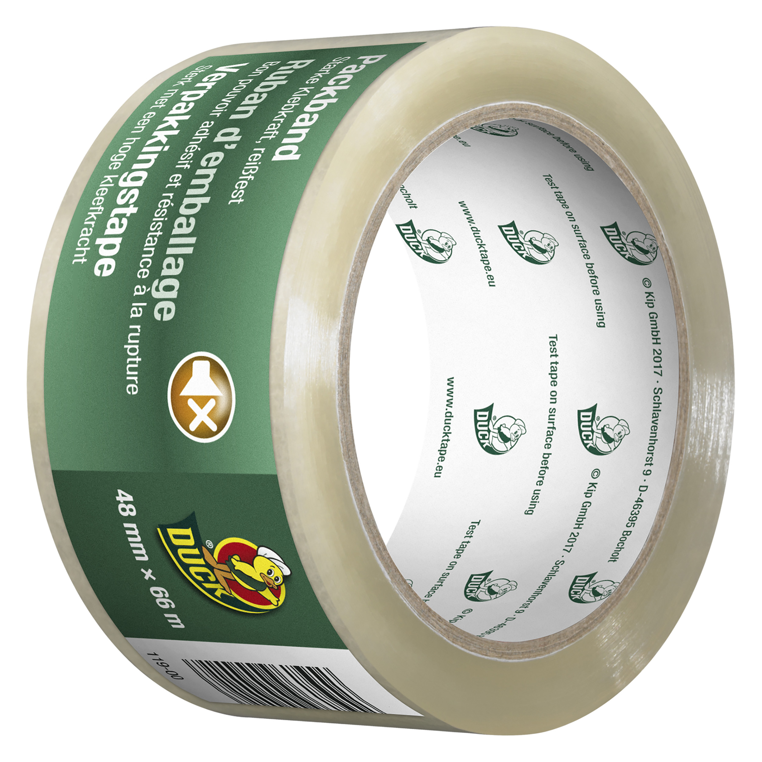 20.501.74 Duck  verpakkingstape  transparant 48 mm x 66 m