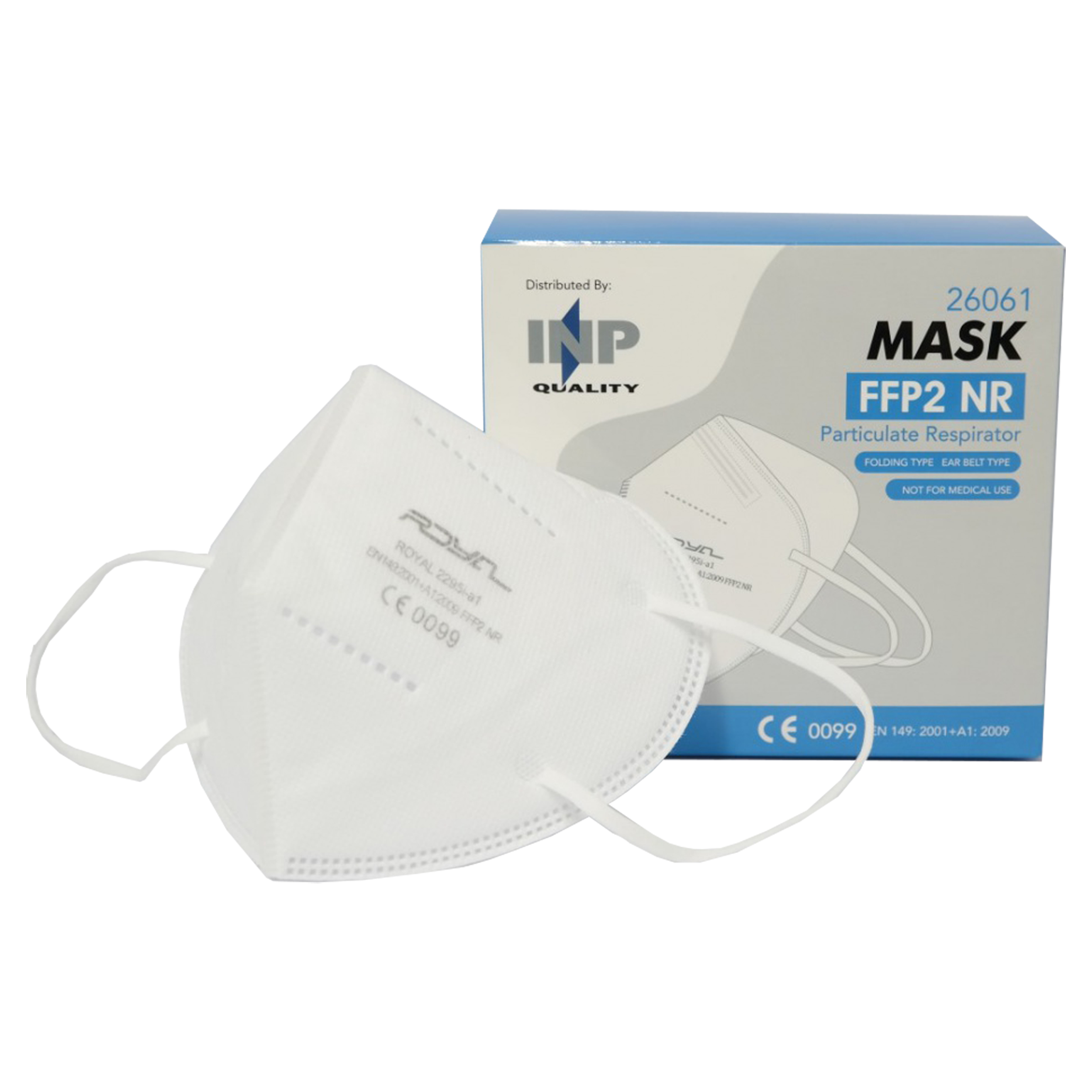 21.000.48 Gerson  mondmasker FFP2 - vouw model - Wit