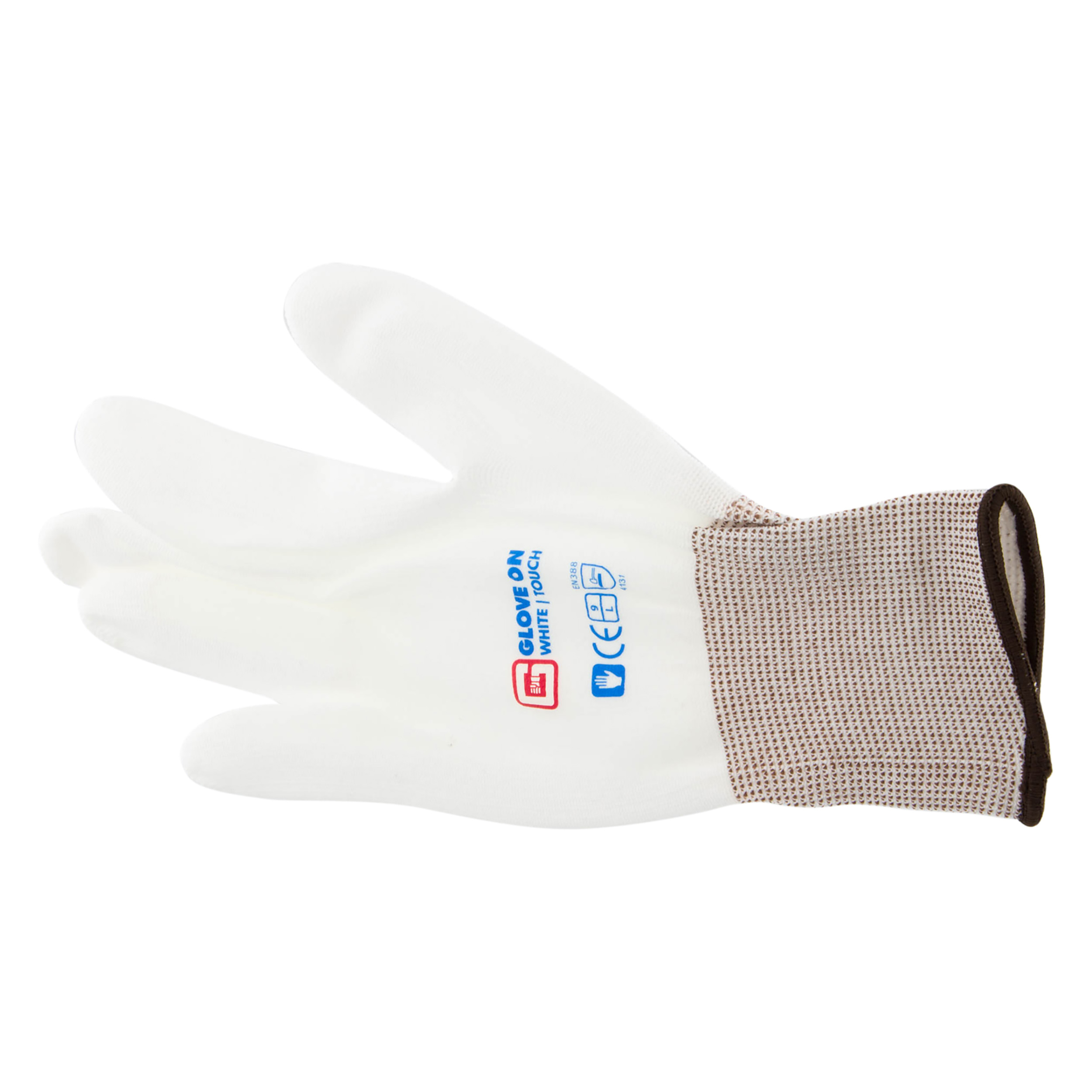 21.080.25 Glove On Touch werkhandschoen touch white  L