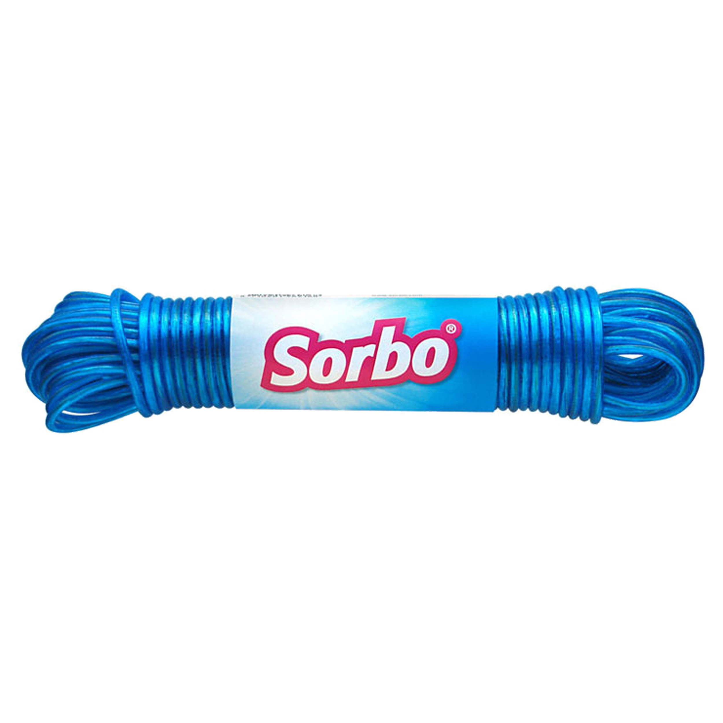 21.285.99 Sorbo  waslijndraad stalen kern blauw 20 m