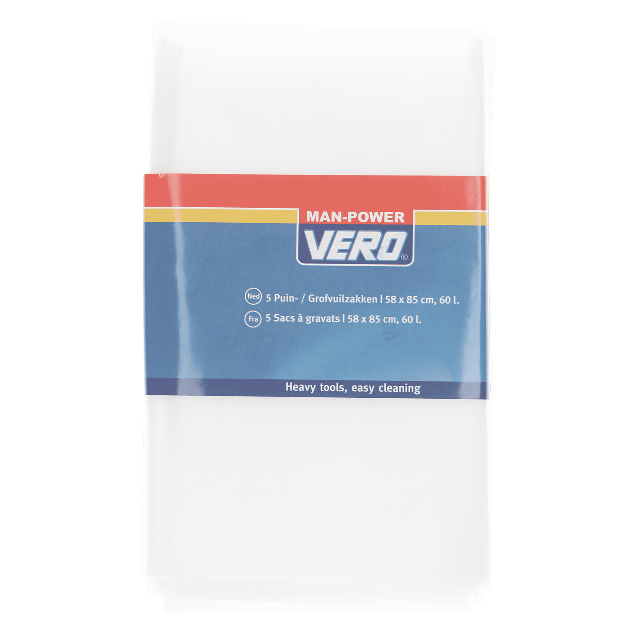 21.288.23 Vero  puin- en grofvuilzak met handvatten  58 x 85 cm - 60 ltr