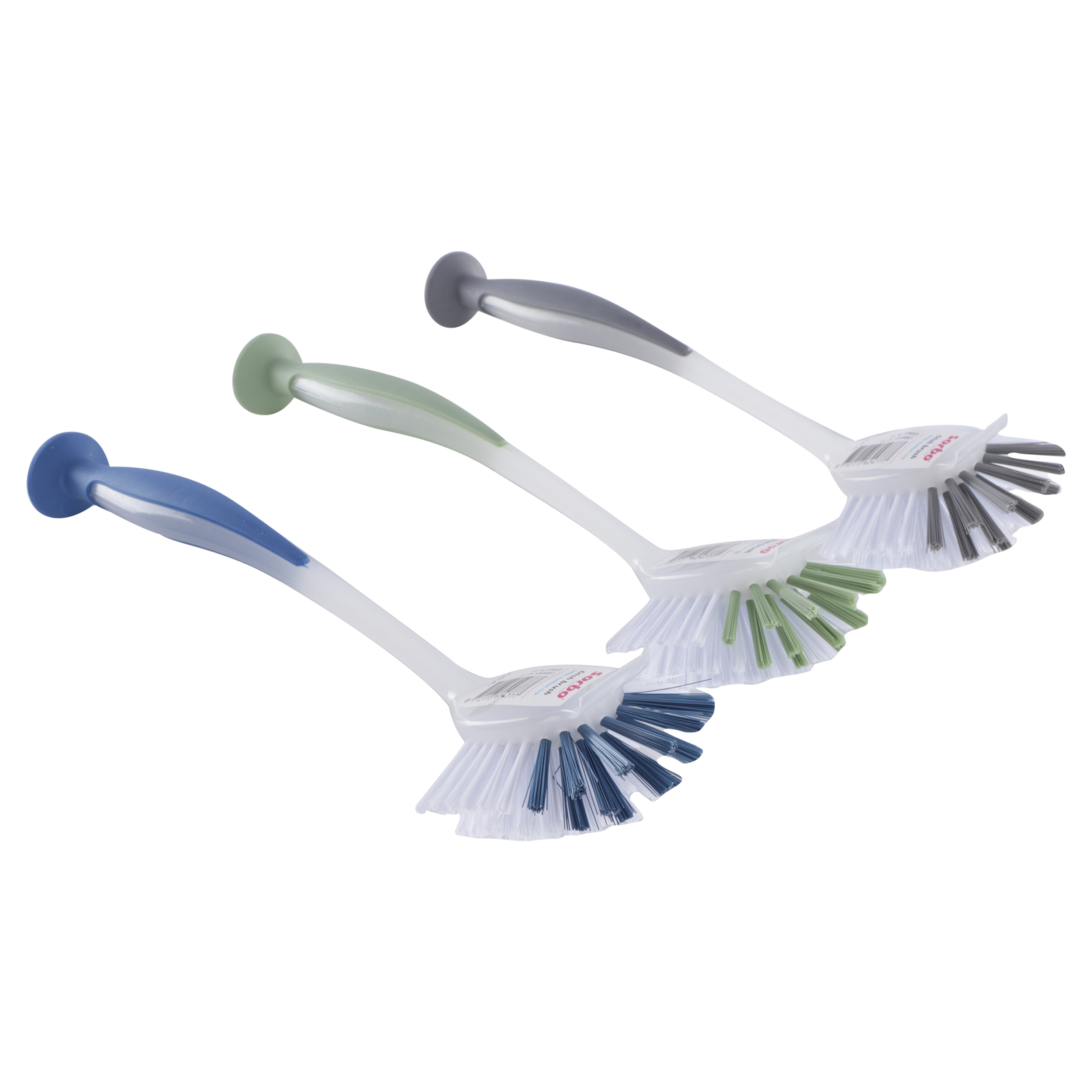 21.288.75 Sorbo  afwasborstel met zuignap assorti 25 cm