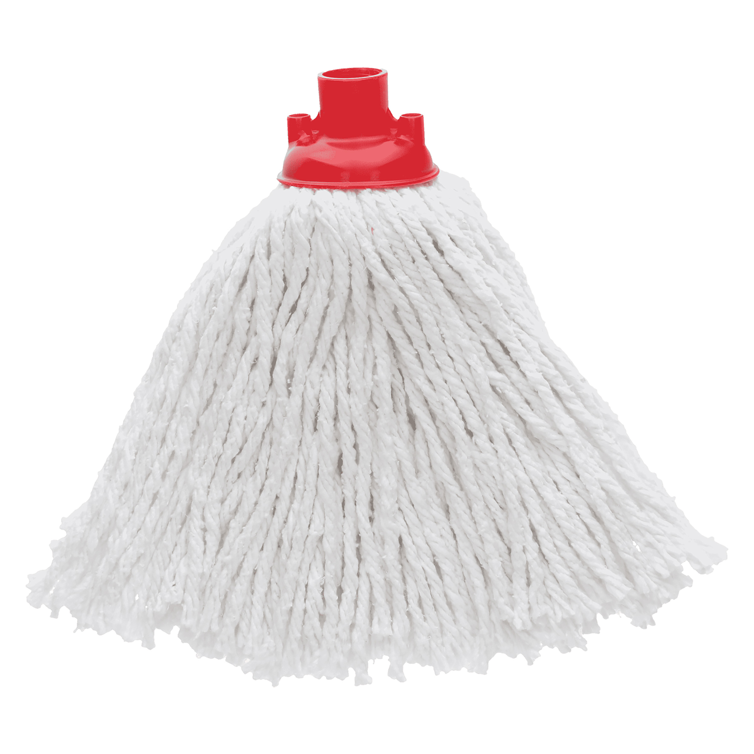 21.700.63 Basic  mop/zeilveger met rode kunststof kap met Franse schroefdraad wit 