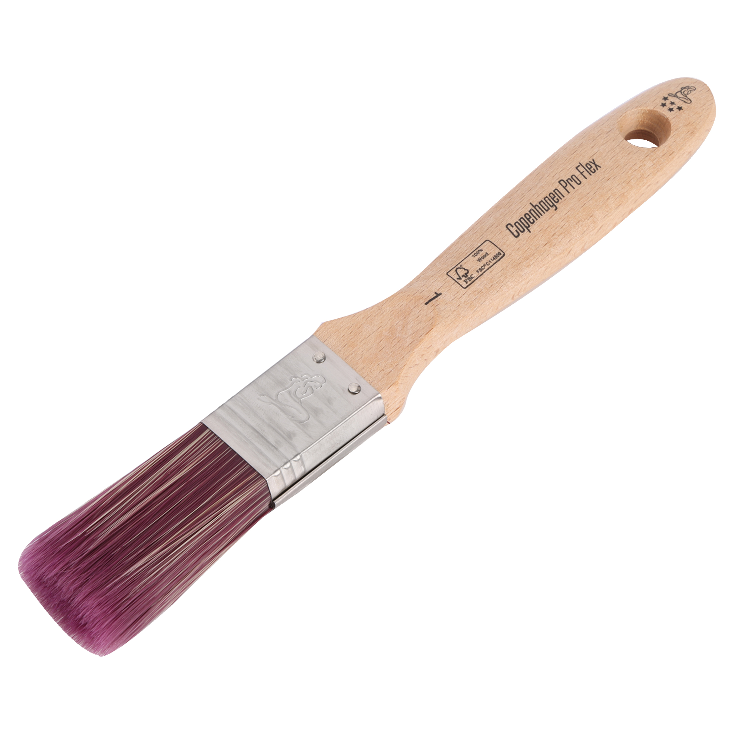 23.200.10 Copenhagen Pro Flex platte kwast ***** - synthetisch haar  1