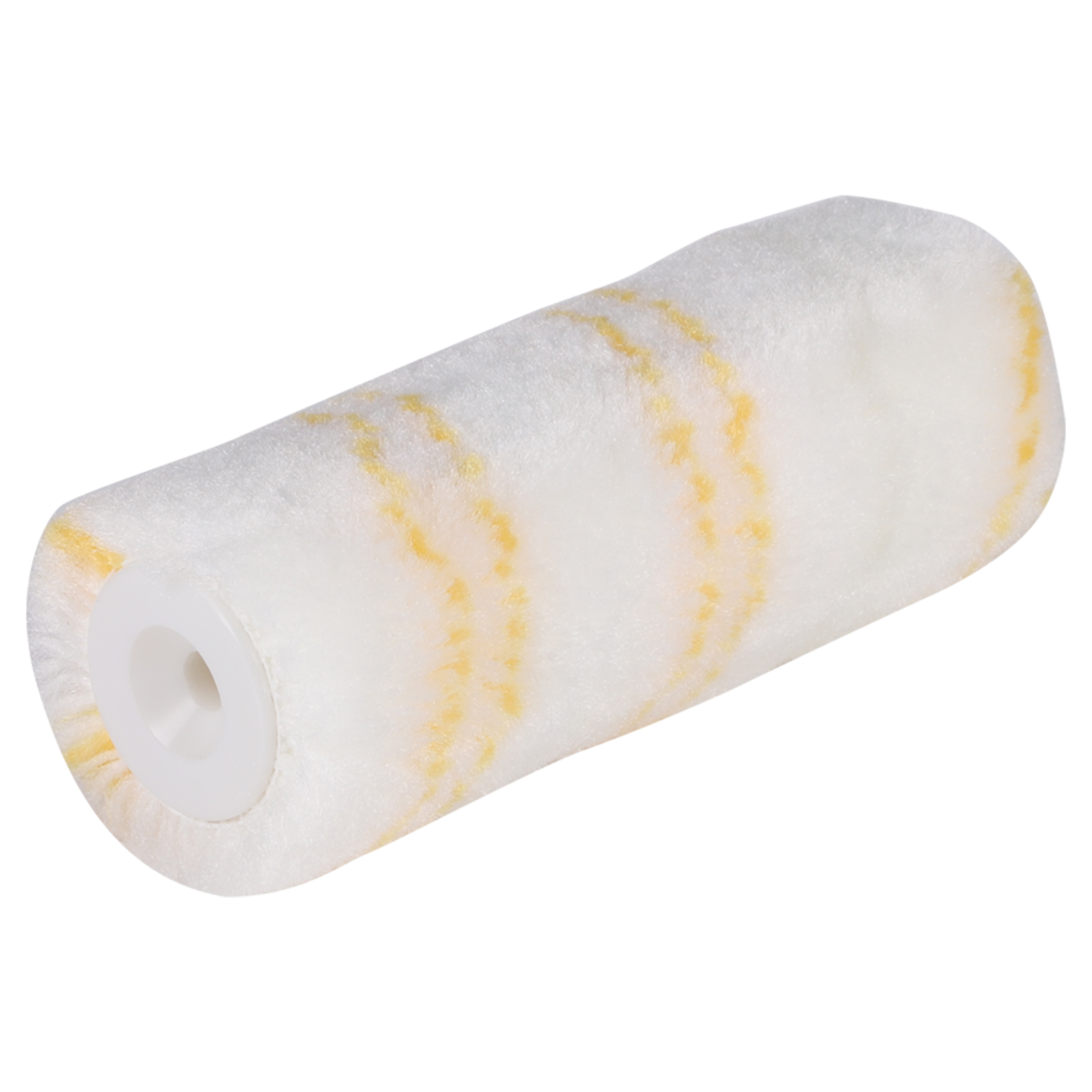 23.300.24 Copenhagen Pro  muurverfroller perlon ***** - dubbel dik - 12 mm poolhoogte wit/geel 12 cm