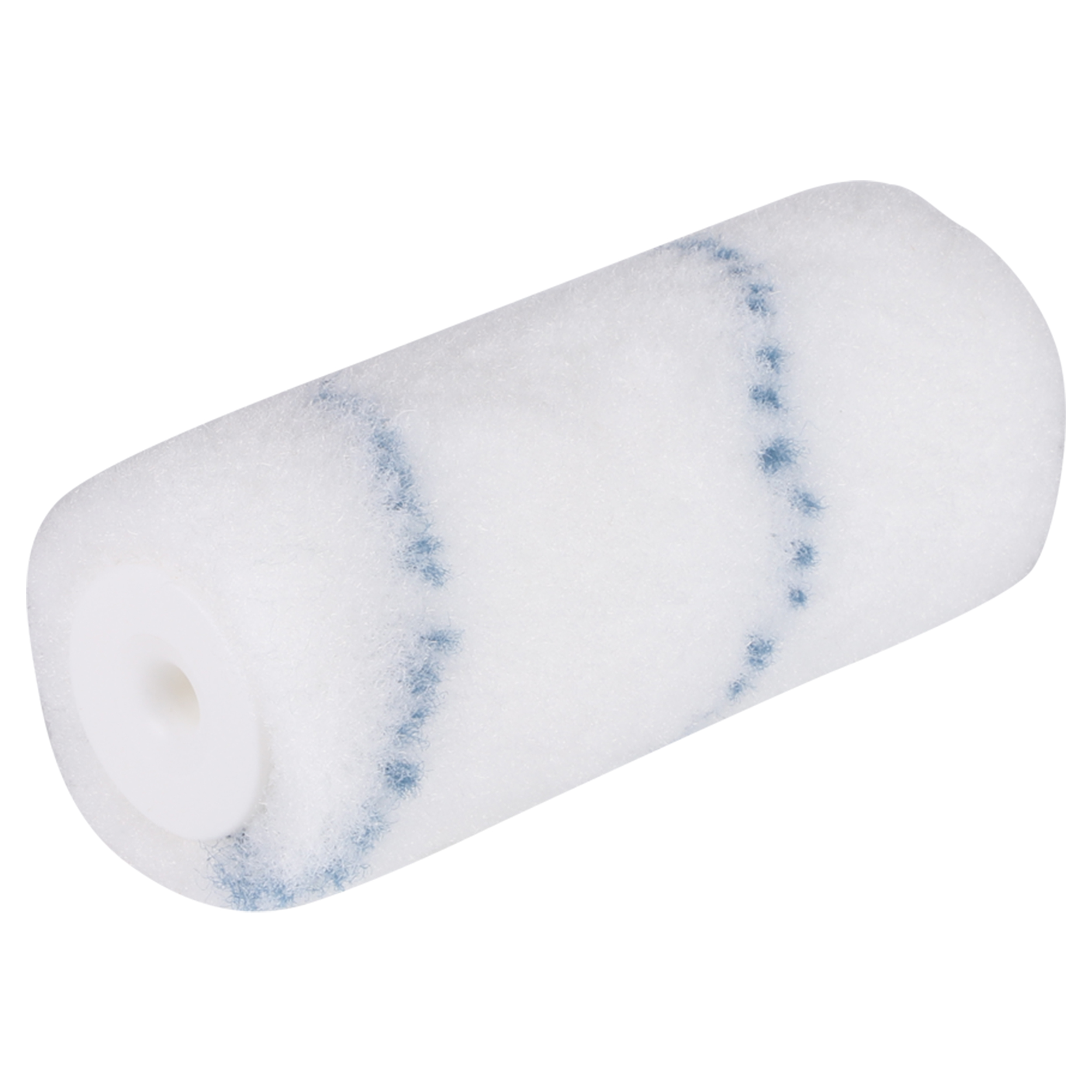 23.310.14 Copenhagen Pro  aflakroller nylon dubbel dik ***** - 11 mm poolhoogte wit/blauw 12 cm