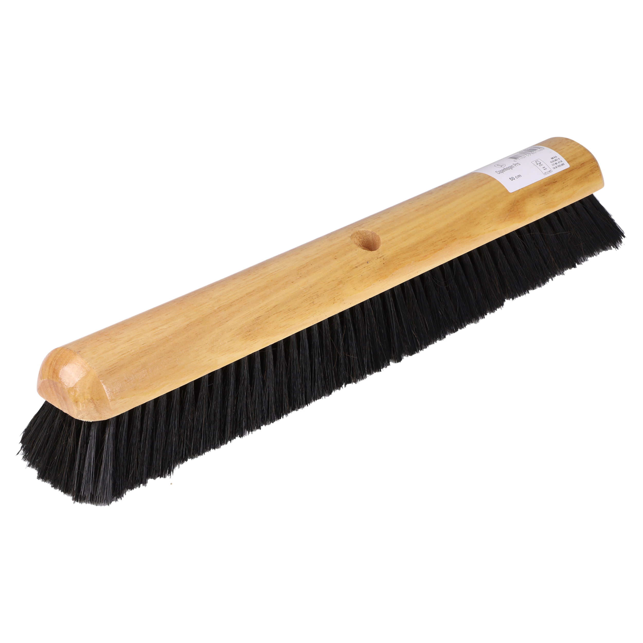 23.461.00 Copenhagen Pro  zaalveger gemengd zwart paardenhaar - blank gelakt hout -  50 mm - 50 cm