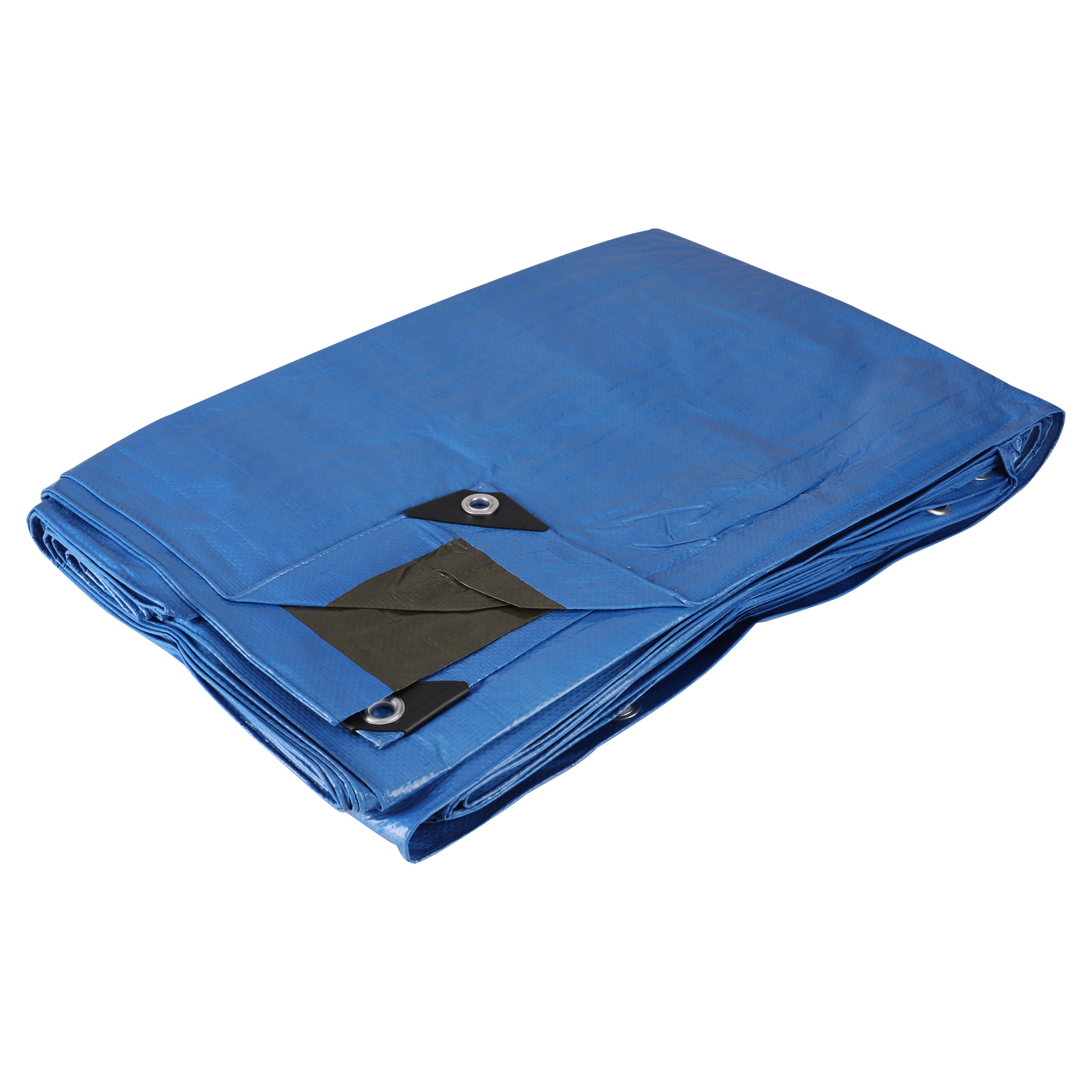 23.621.02 Copenhagen Pro  dekzeil middel - 100 gr - met hoekversteviging blauw/groen 6 x 8 m