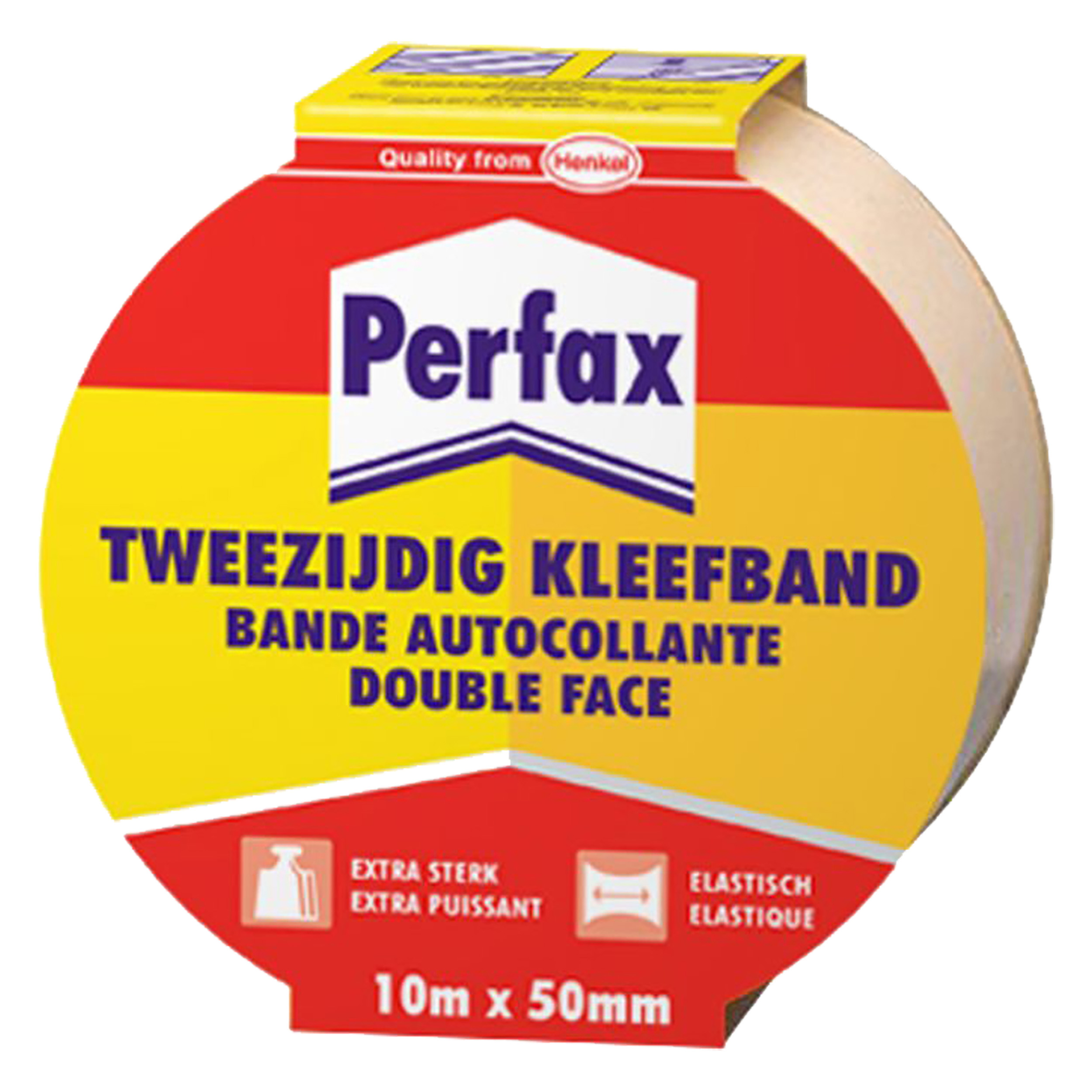 24.900.80 Perfax  kleefband tweezijdig  50 mm x 10 m