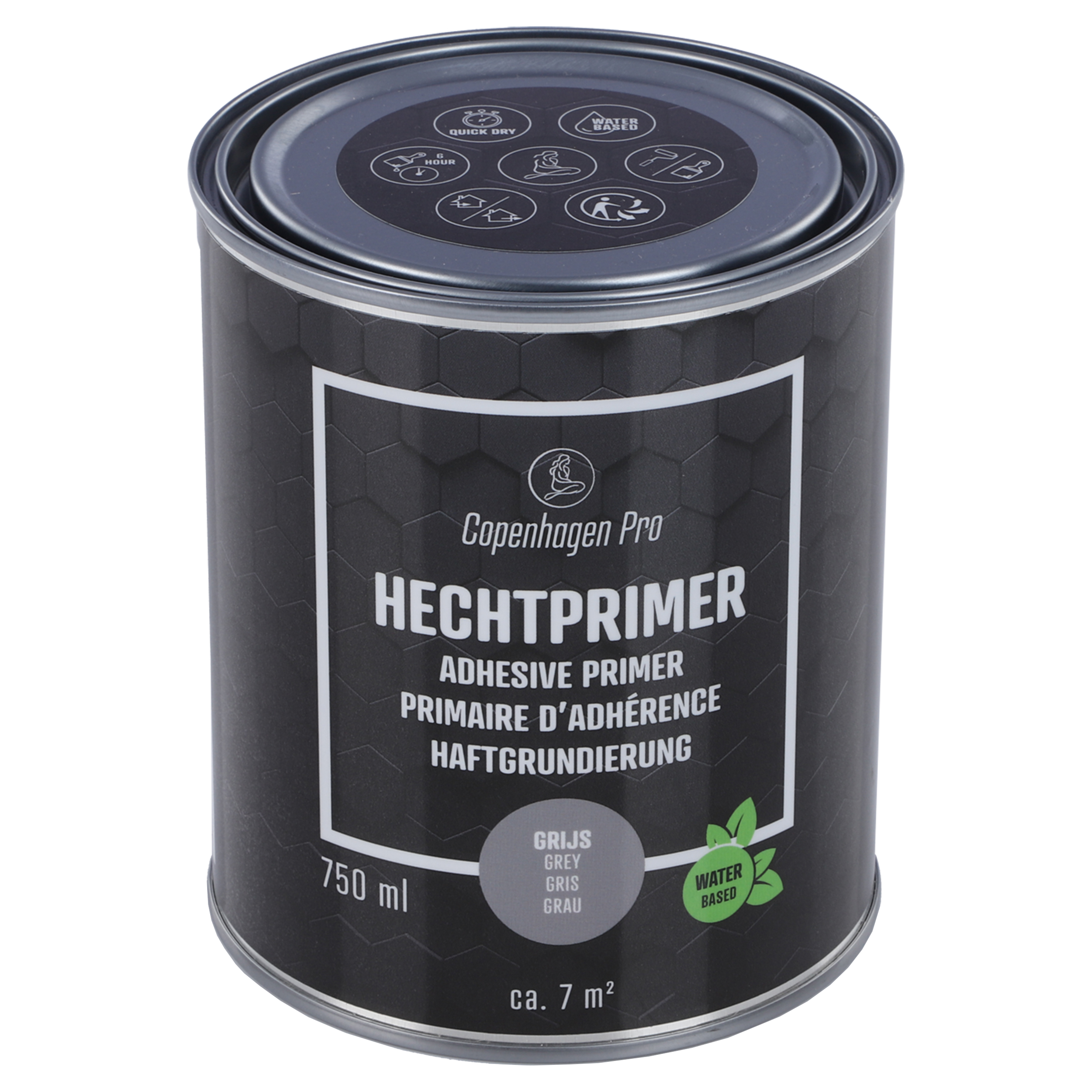 25.000.06 Copenhagen Pro  hechtprimer voor binnen en buiten - 750 ml grijs 