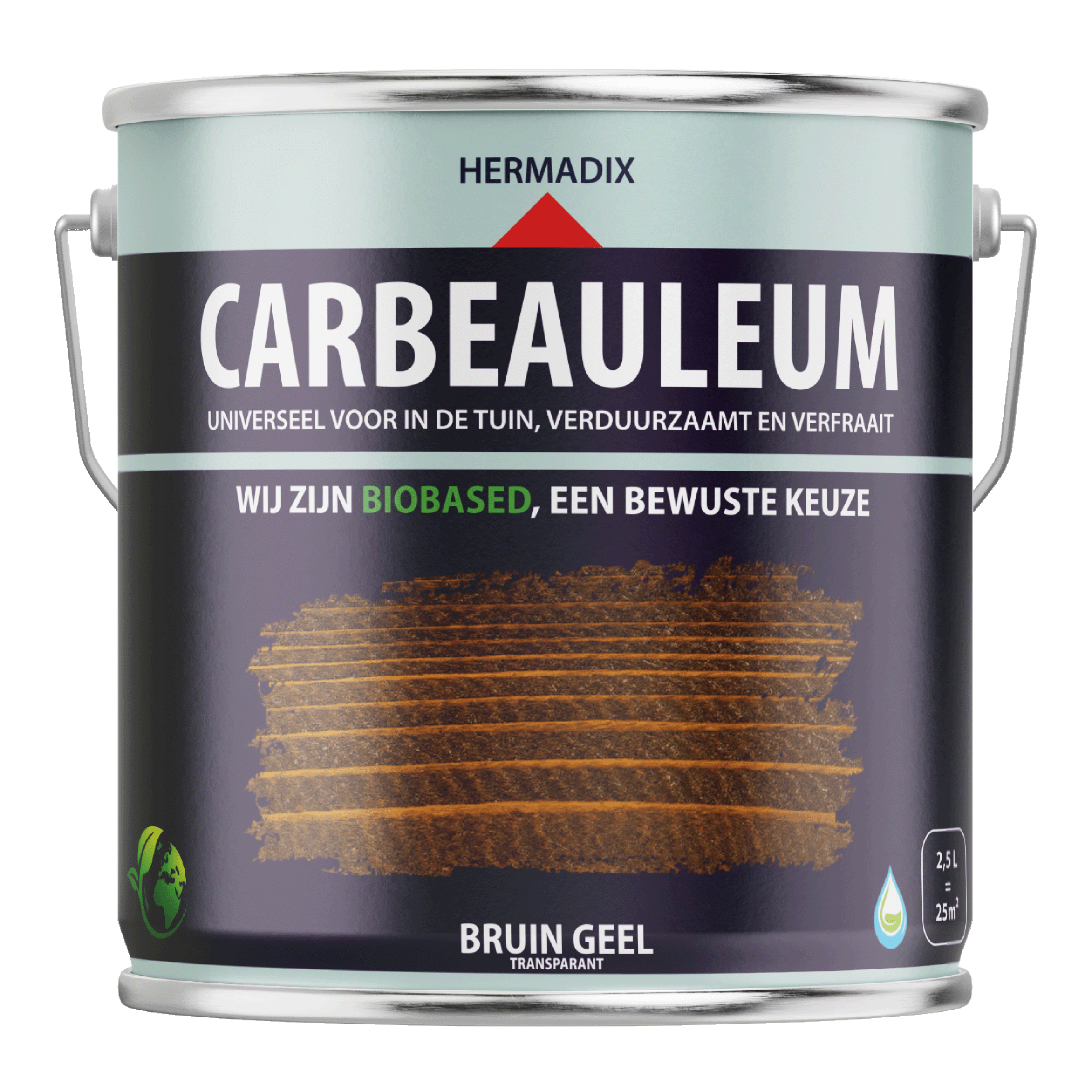 25.222.02 Hermadix  impraline mat - 2500 ml - carbeauleum zwartbruin 