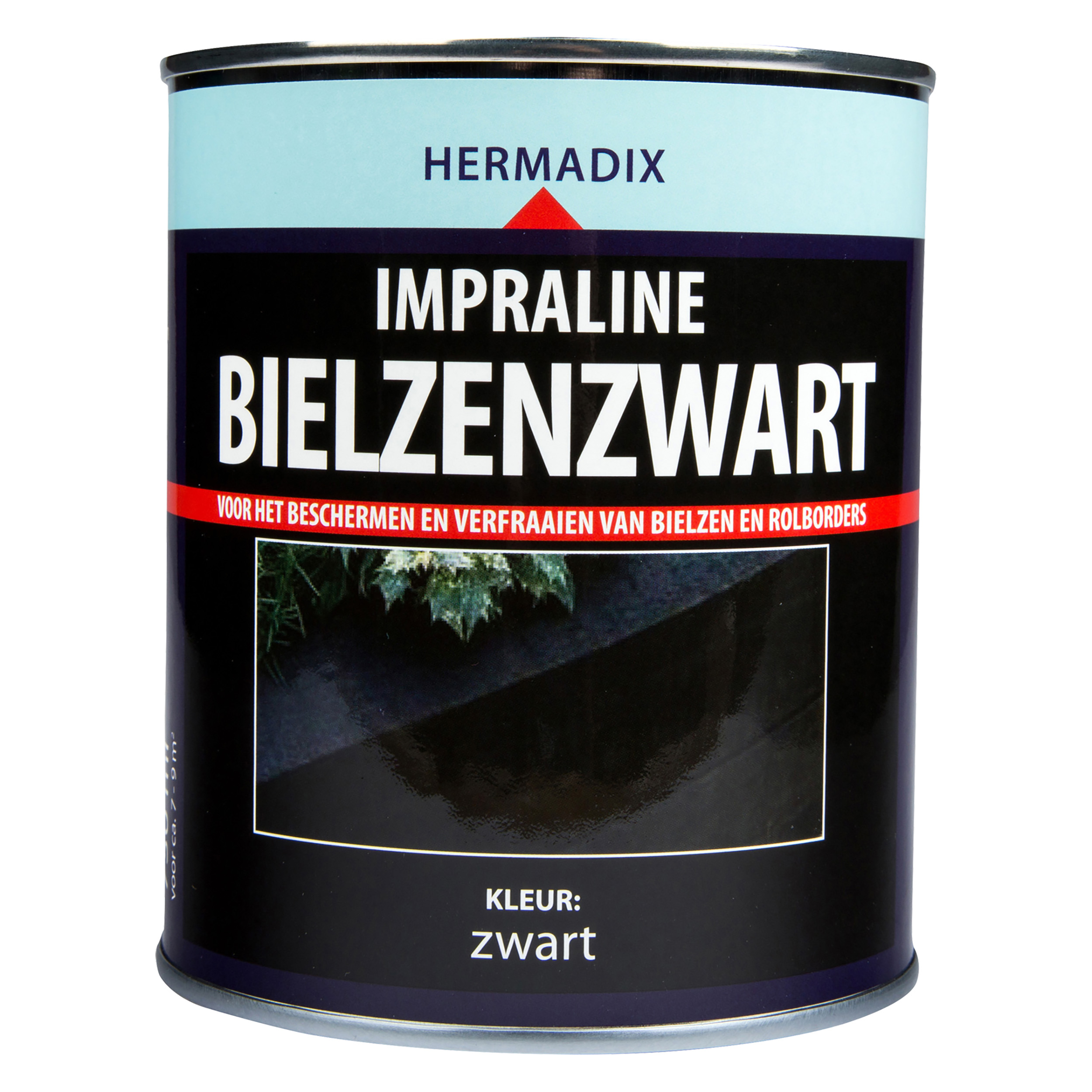 25.224.01 Hermadix  impraline mat - 750 ml - bielzenzwart - zwart