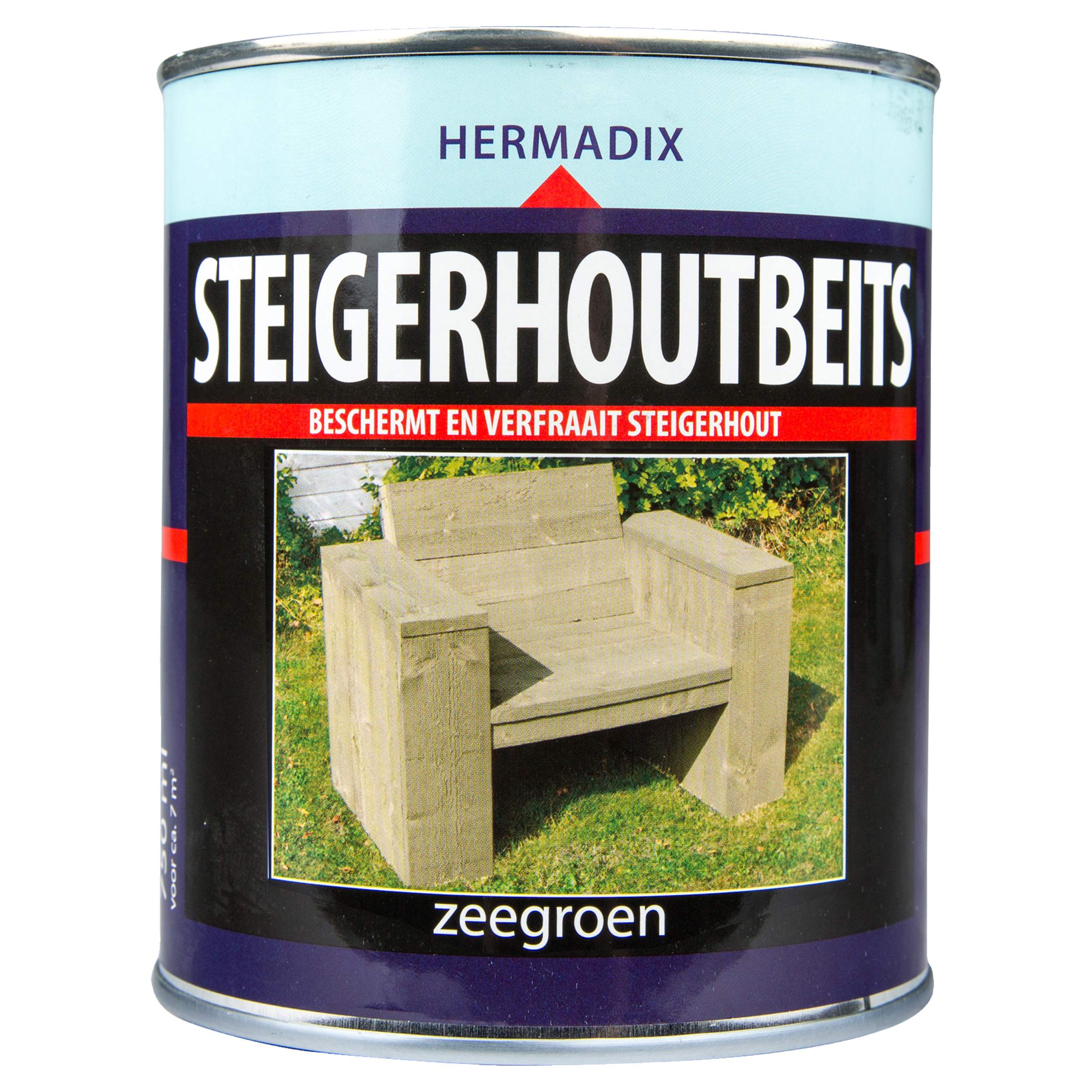 25.231.01 Hermadix  steigerhoutbeits mat - 750 ml - zeegroen