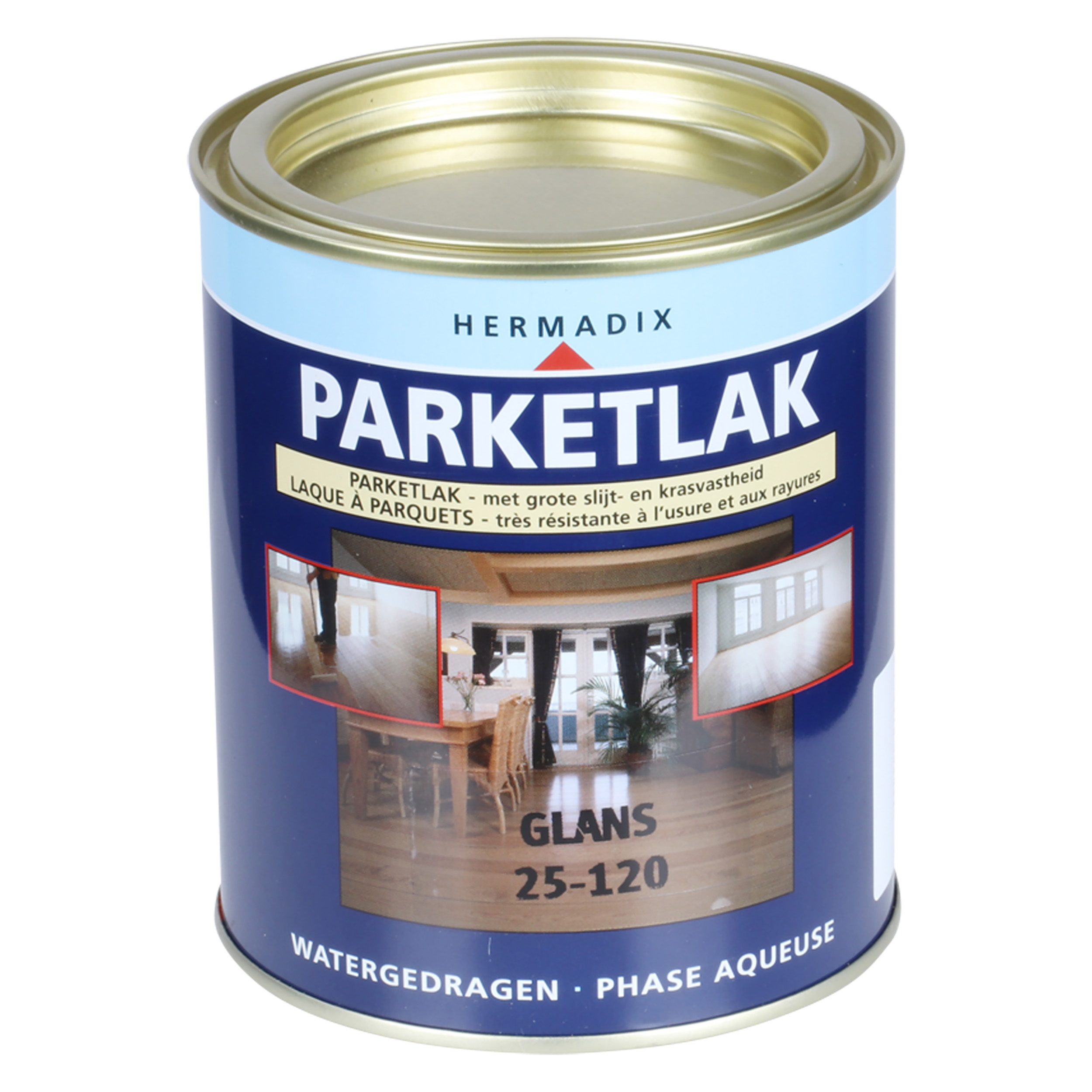 25.741.01 Hermadix  parketlak glans - 750 ml 25-120 