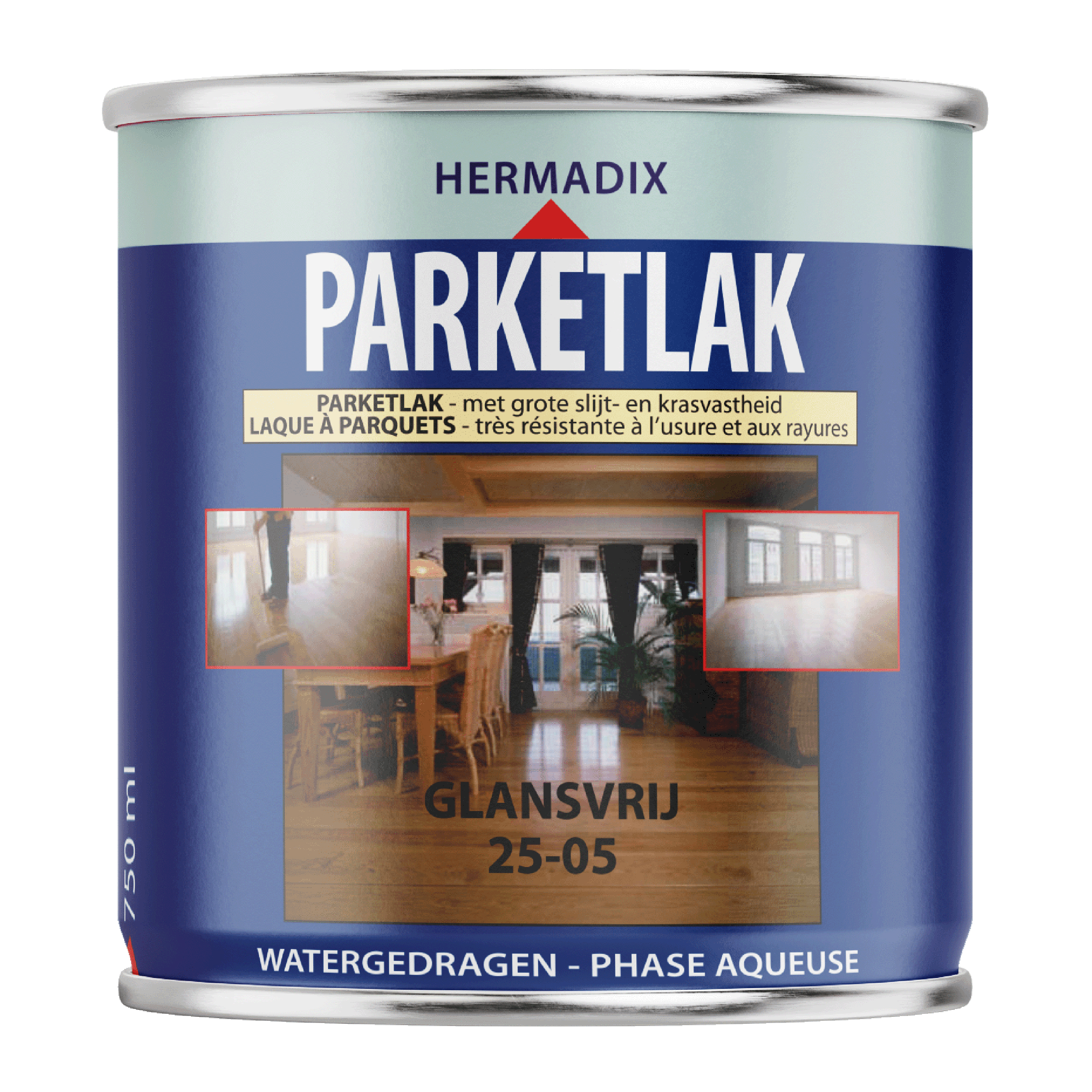 25.744.01 Hermadix  parketlak glansvrij - 750 ml 25-mei 