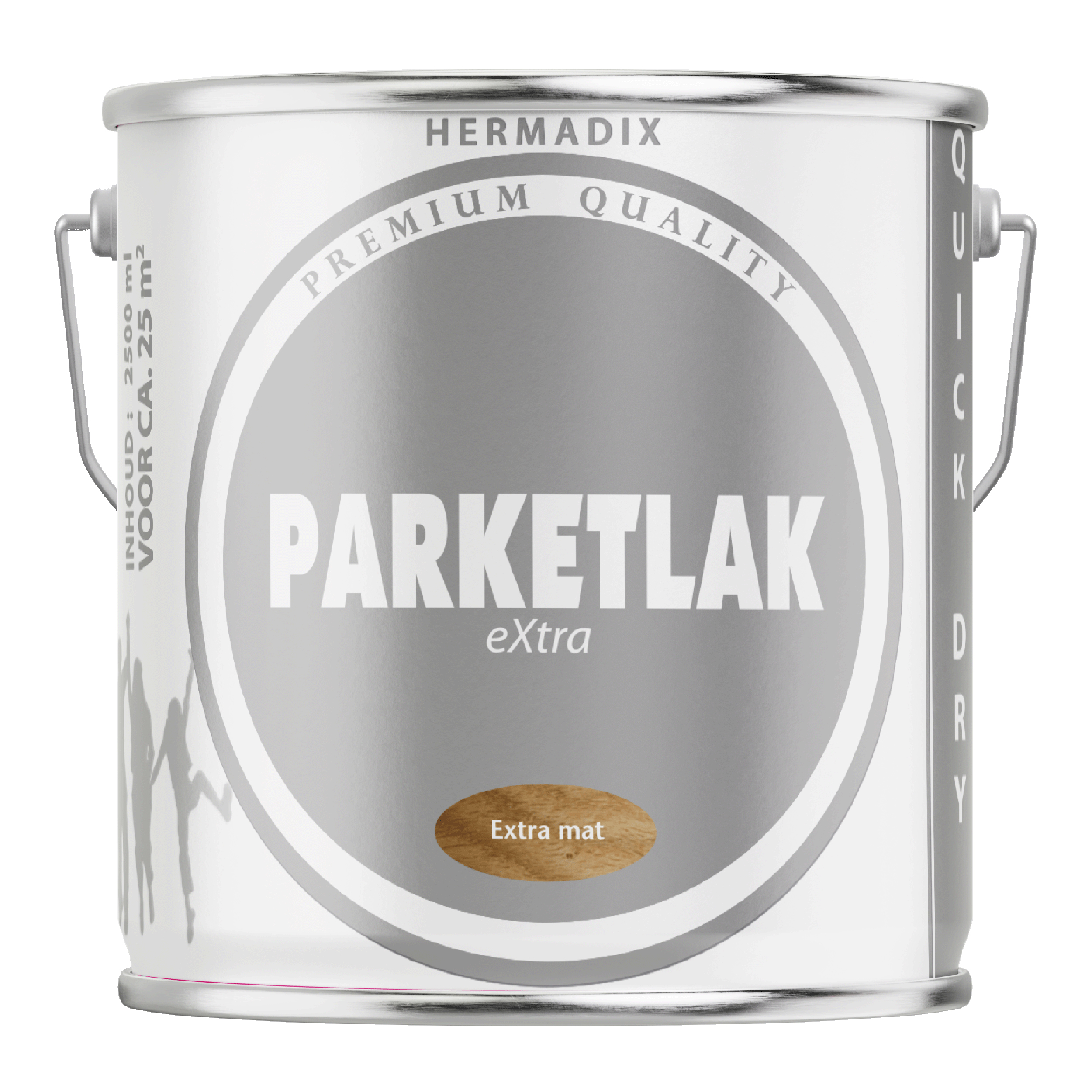 25.770.02 Hermadix  parketlak extra mat - 2500 ml  