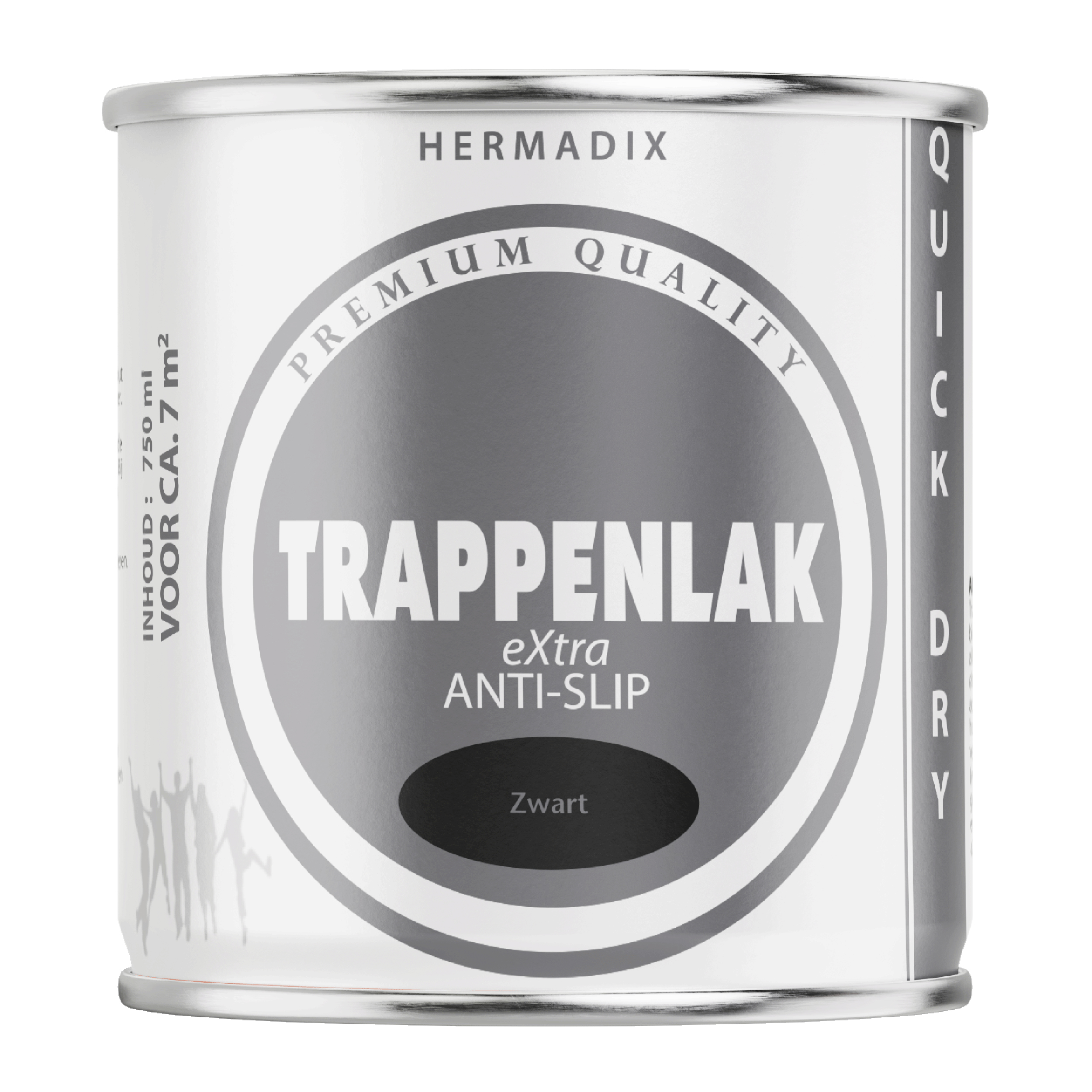 25.779.01 Hermadix  trappenlak 750 ml zwart 