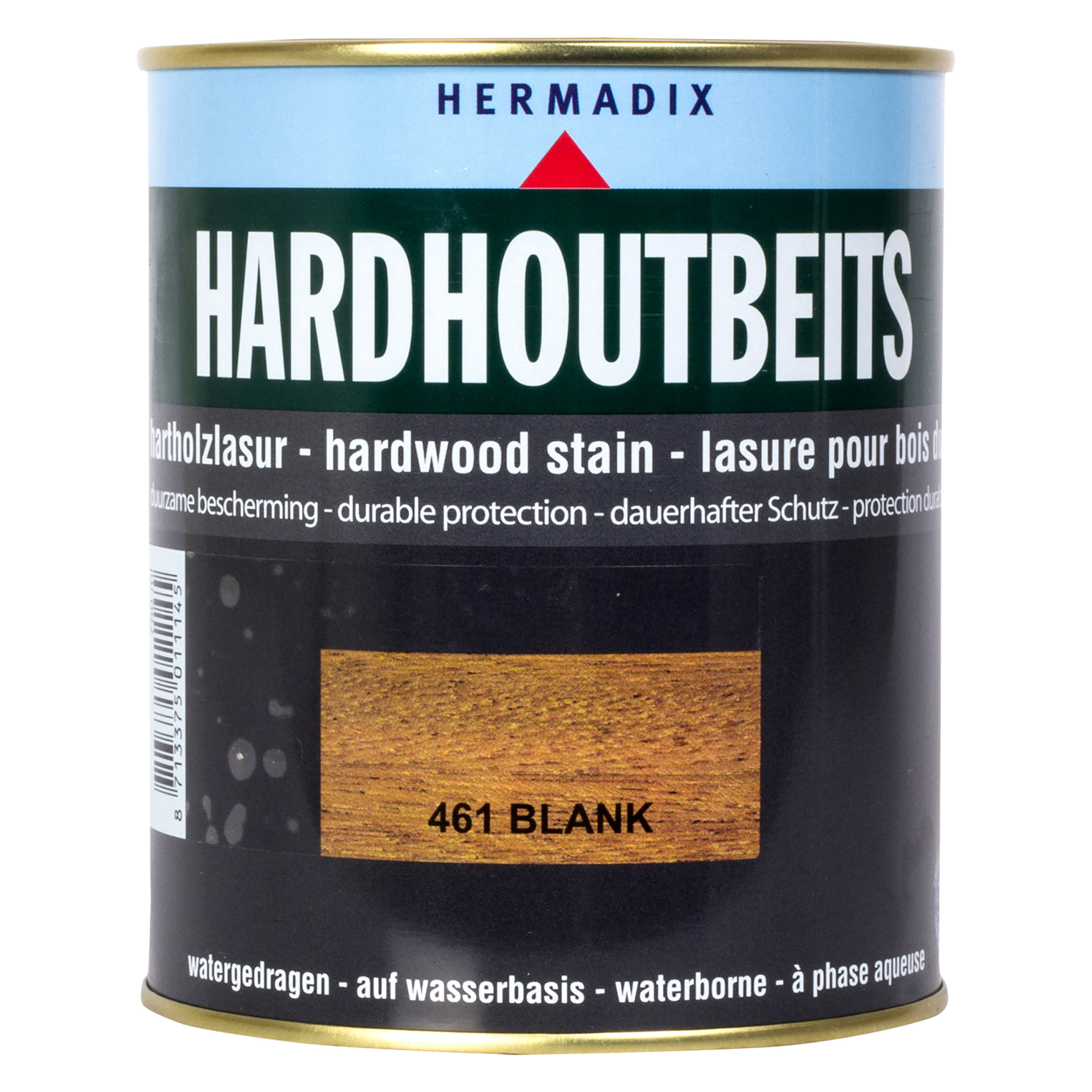 25.846.11 Hermadix  hardhoutbeits zijdeglans - 750 ml - blank (461)