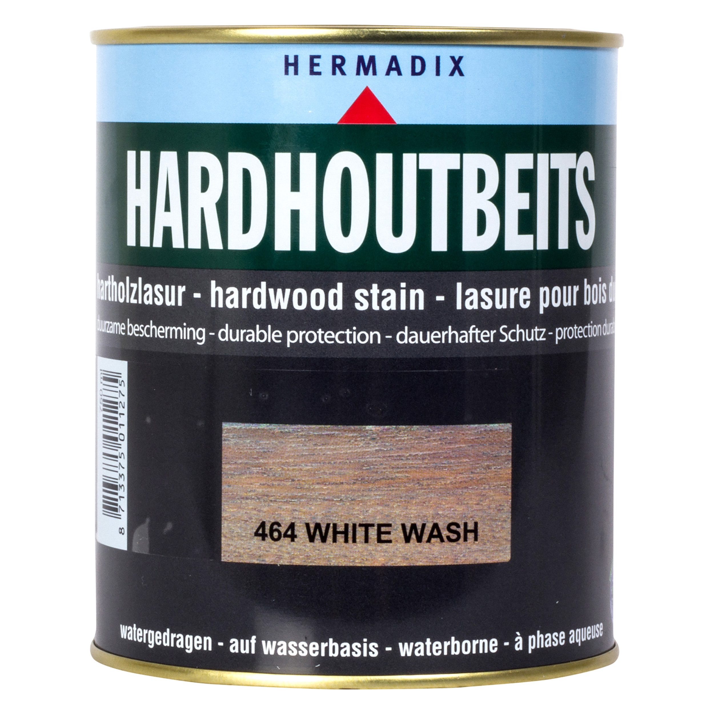 25.846.41 Hermadix  hardhoutbeits zijdeglans - 750 ml - white wash 464)