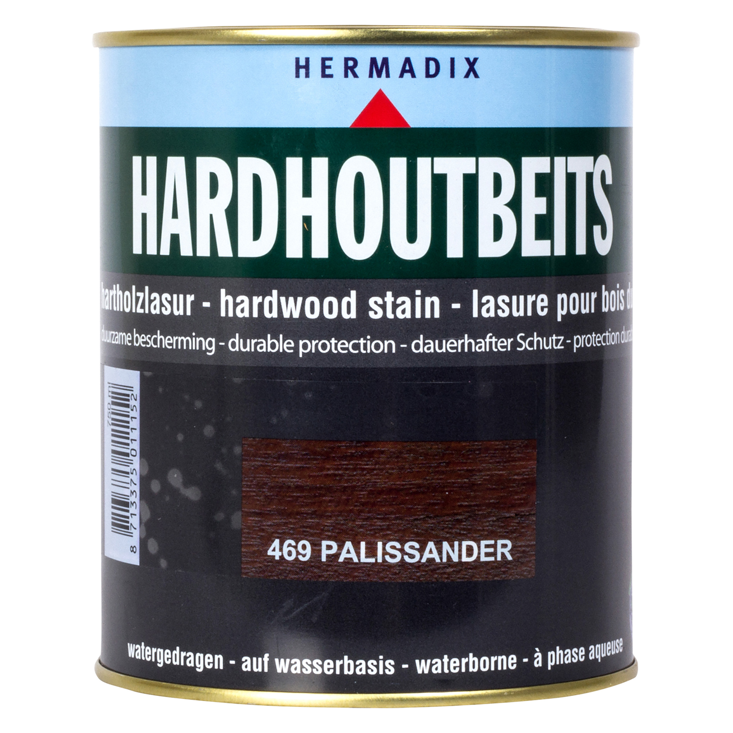 25.846.91 Hermadix  hardhoutbeits zijdeglans - 750 ml - palissander (469)