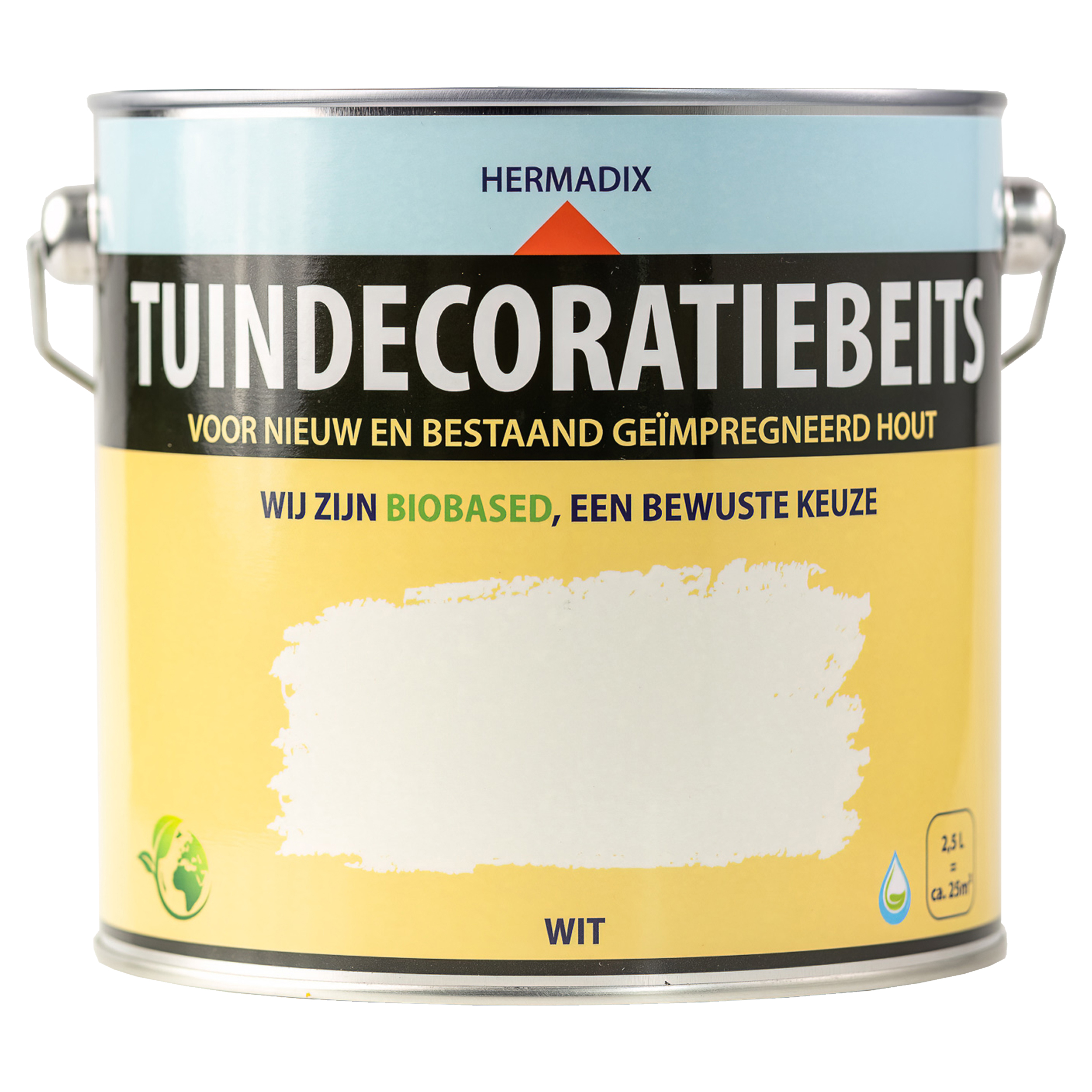 25.870.52 Hermadix  tuindecoratiebeits 2500 ml wit 