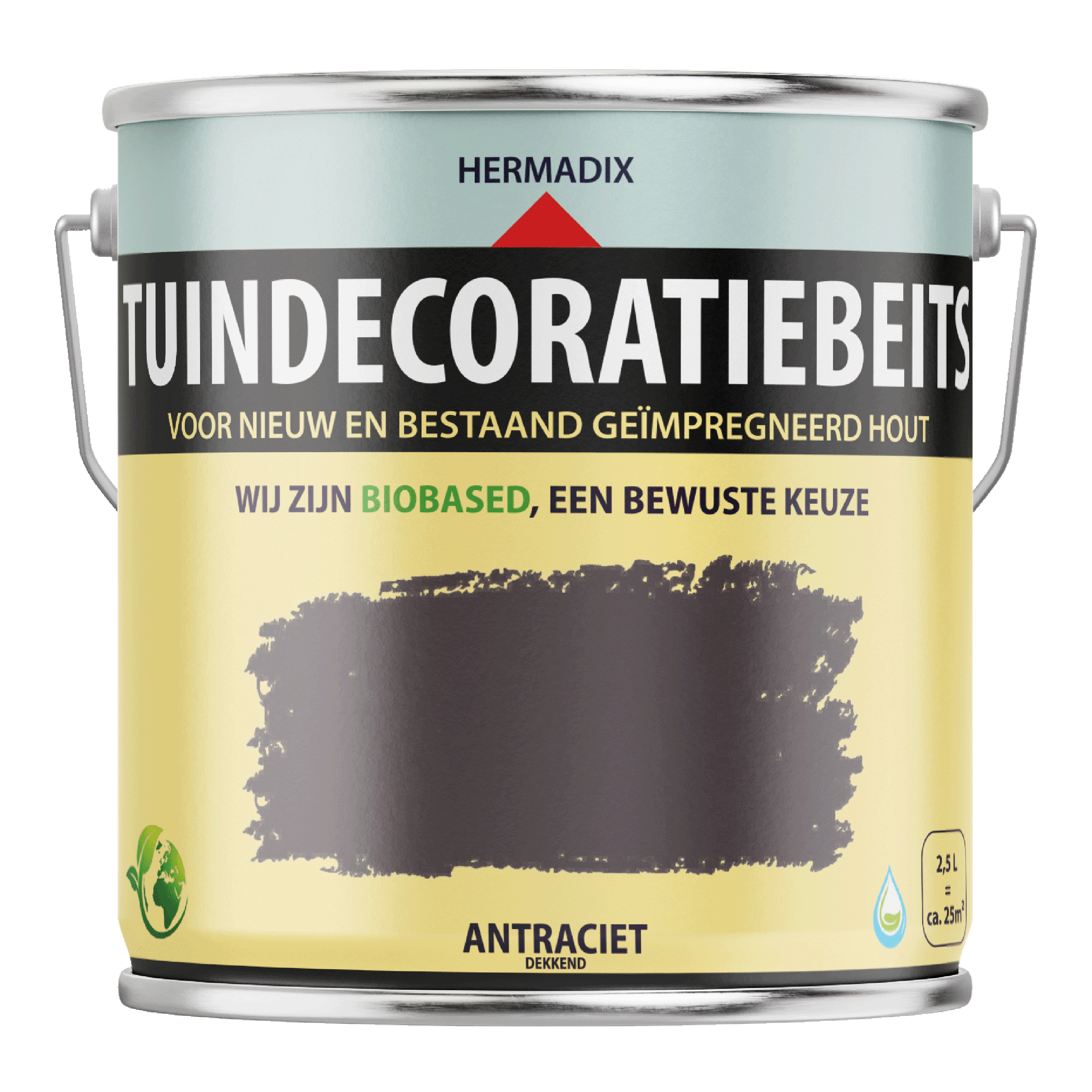 25.870.62 Hermadix  tuindecoratiebeits 2500 ml antraciet 