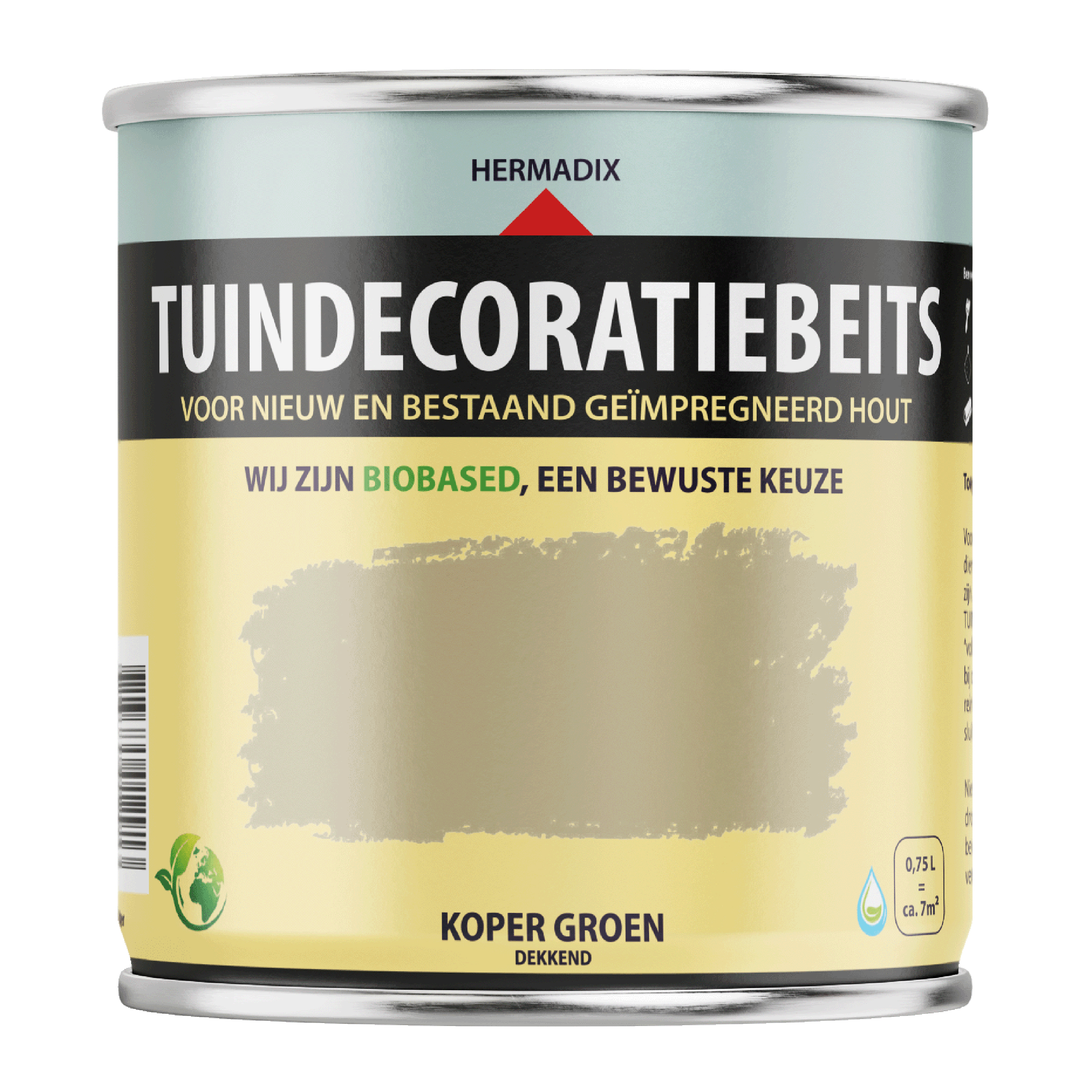 25.870.71 Hermadix  tuindecoratiebeits 750 ml koper groen 