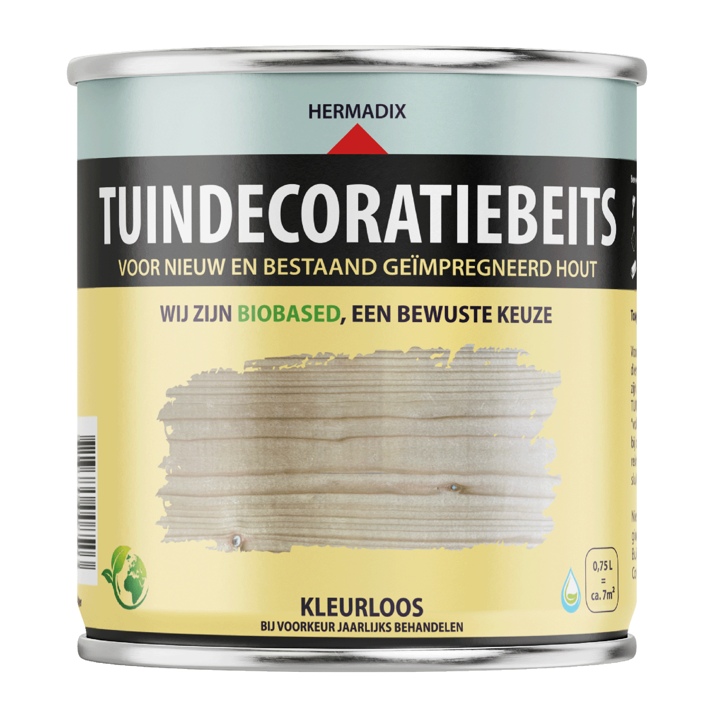 25.876.81 Hermadix  tuindecoratiebeits mat - 750 ml kleurloos (768) transparant 