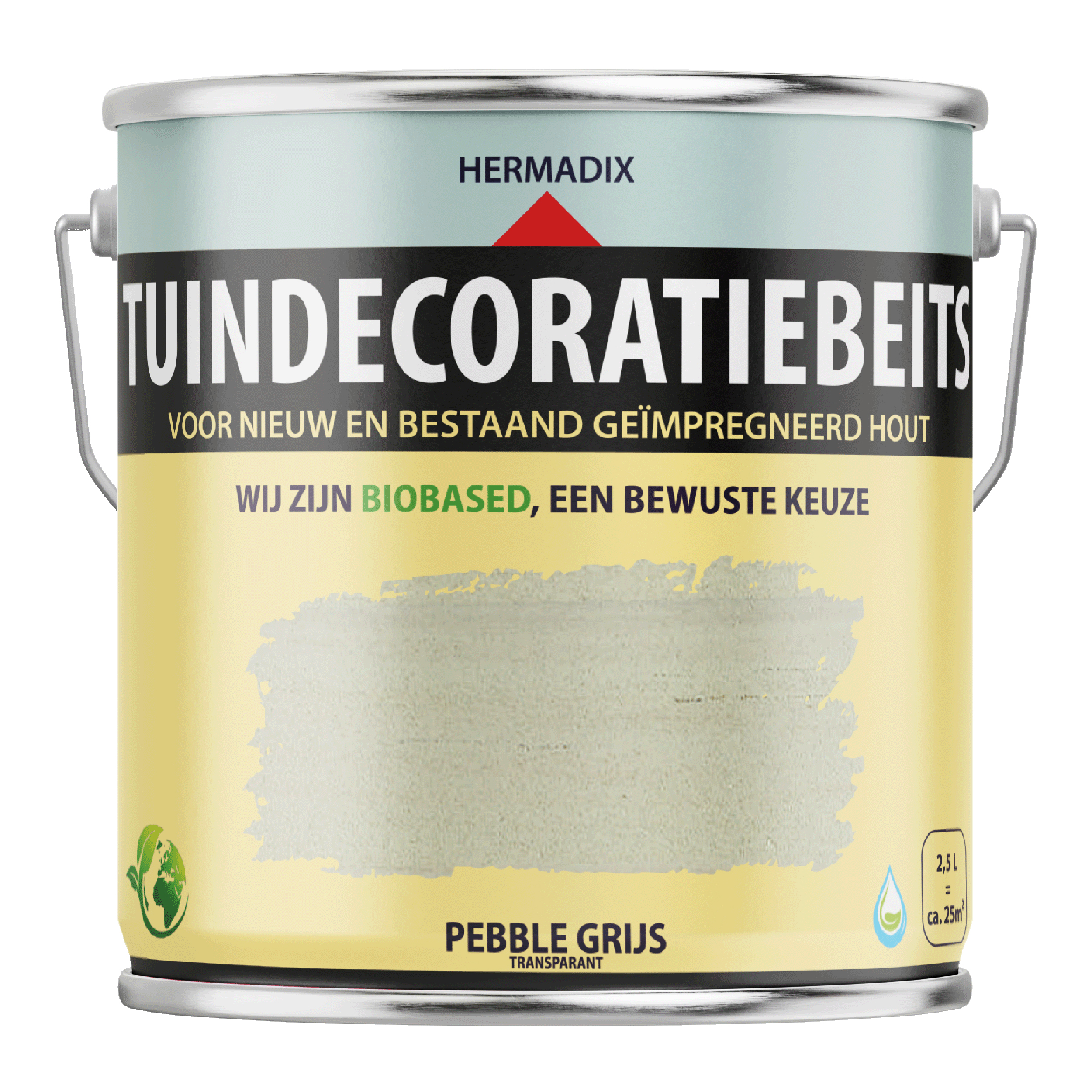 25.878.82 Hermadix  tuindecoratiebeits mat - 2500 ml pebble grijs (788) transparant 