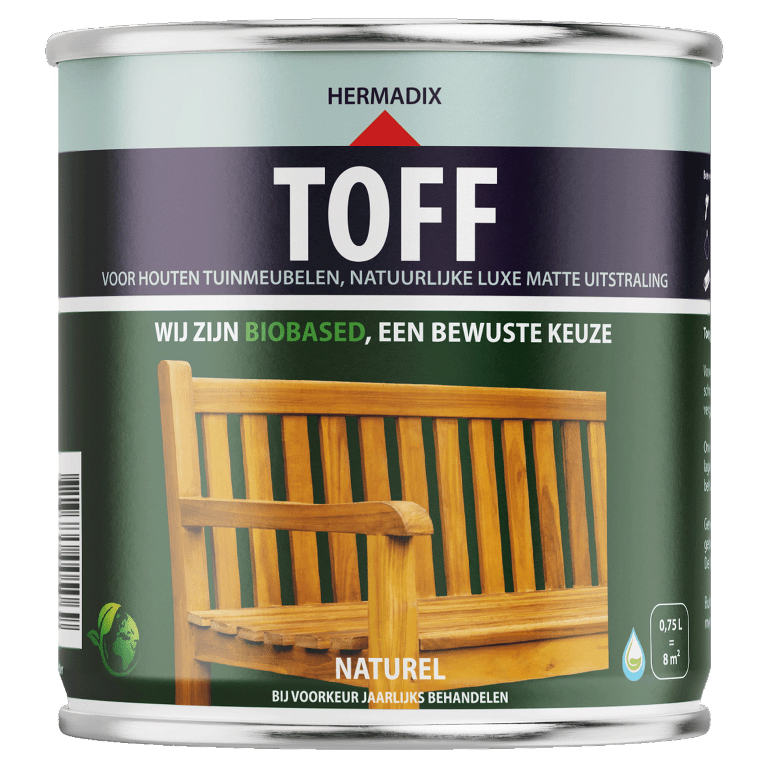 25.890.01 Hermadix  toff teakolie mat - 750 ml  