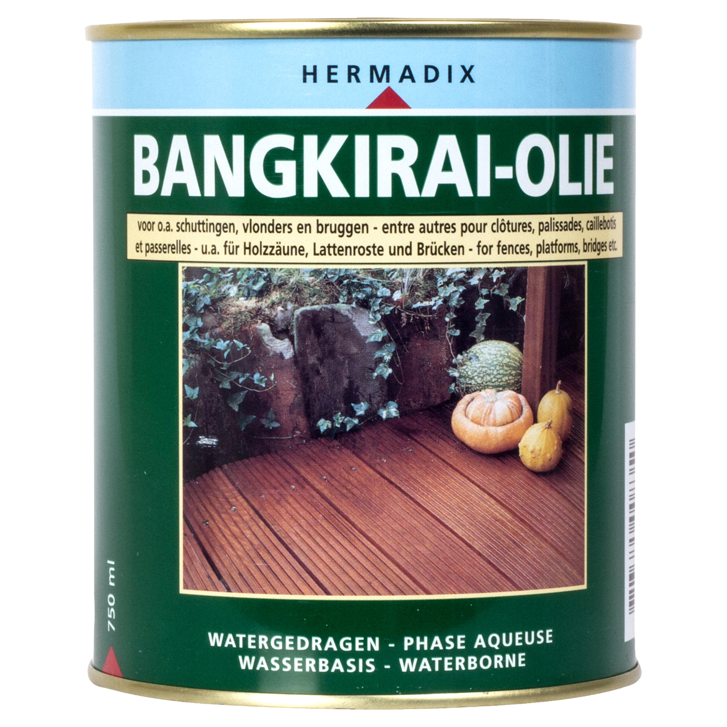 25.891.01 Hermadix  bangkirai-olie mat - 750 ml - natuurlijk/naturel