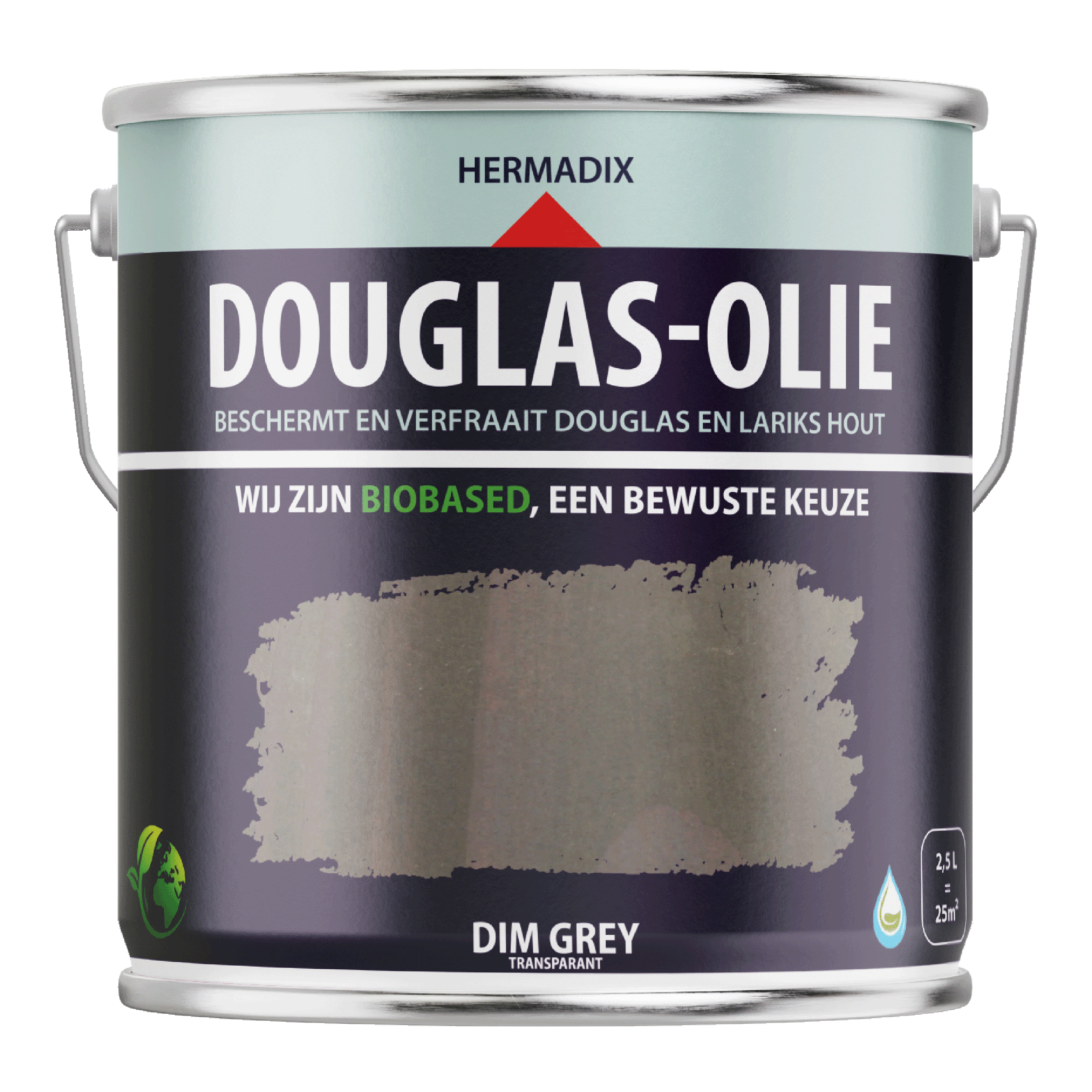 25.897.02 Hermadix  douglas-olie mat - 2500 ml dim grey 