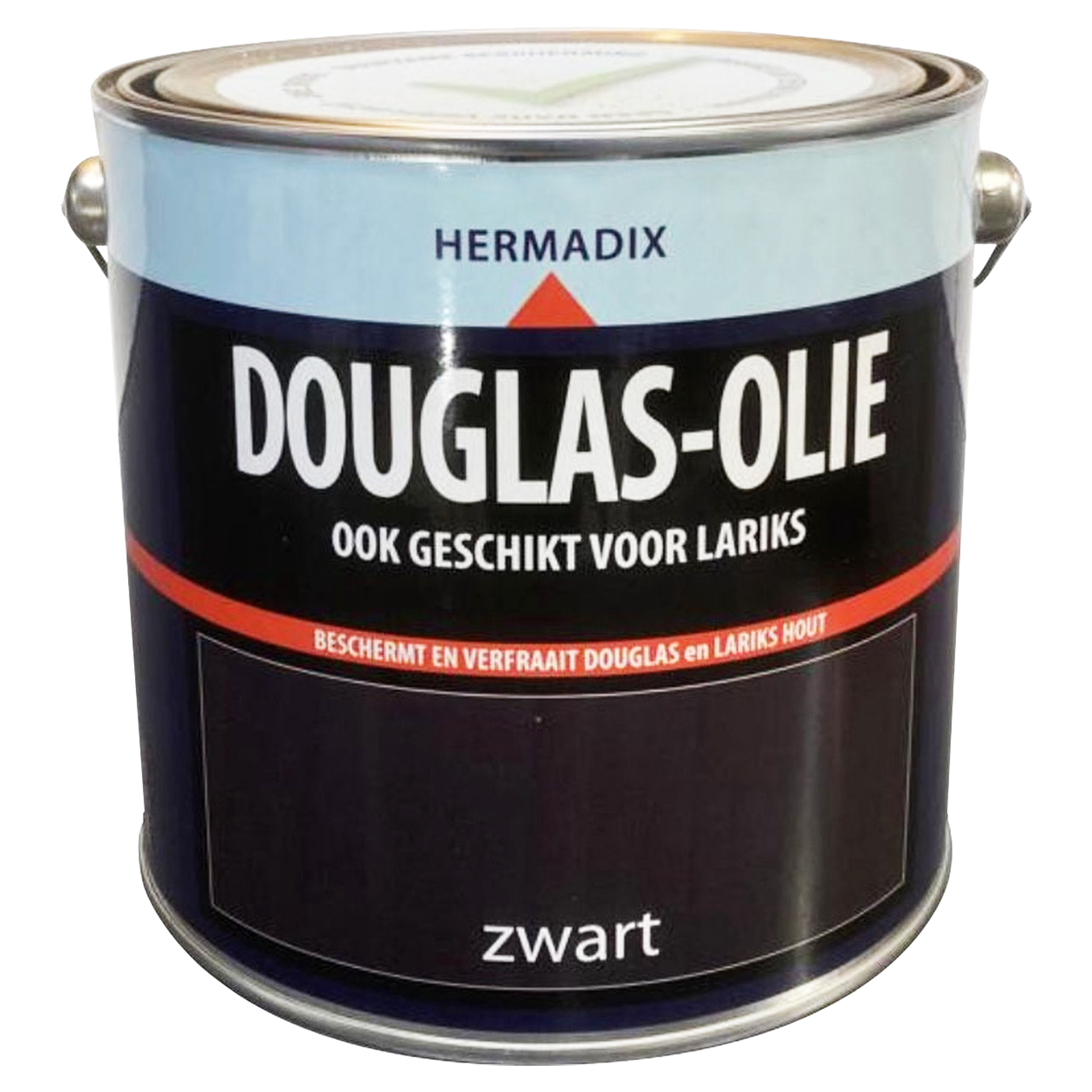 25.898.02 Hermadix  douglas-olie mat - 2500 ml - zwart