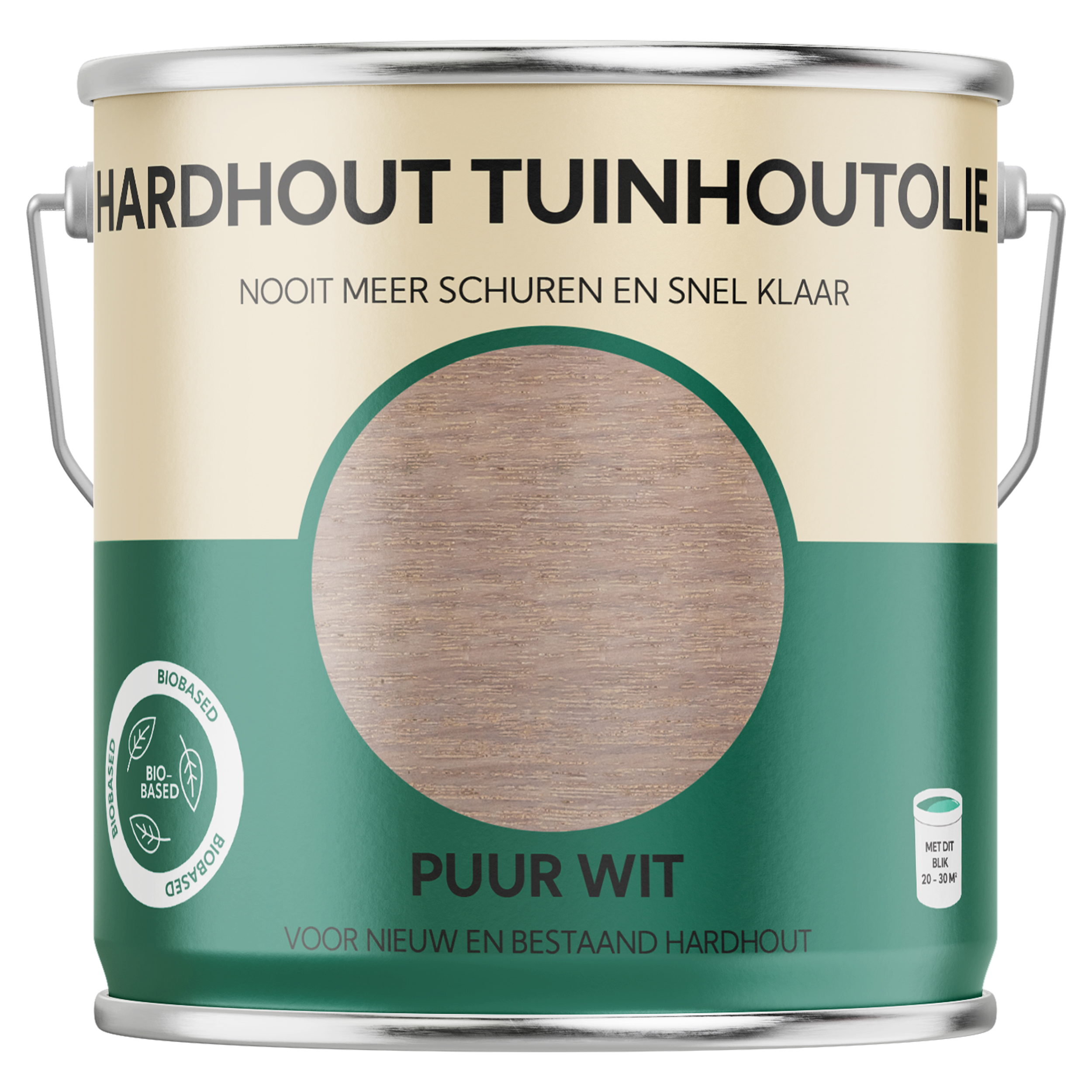 25.932.02 Tuinhoutolie  hardhoutolie 2500 ml puur wit 