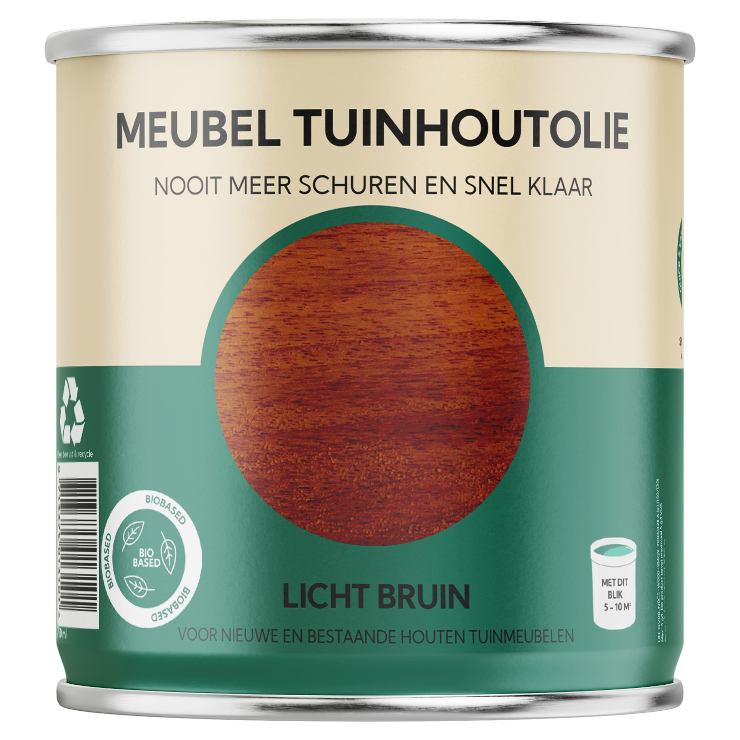 25.940.01 Tuinhoutolie  meubelolie 750 ml licht bruin 