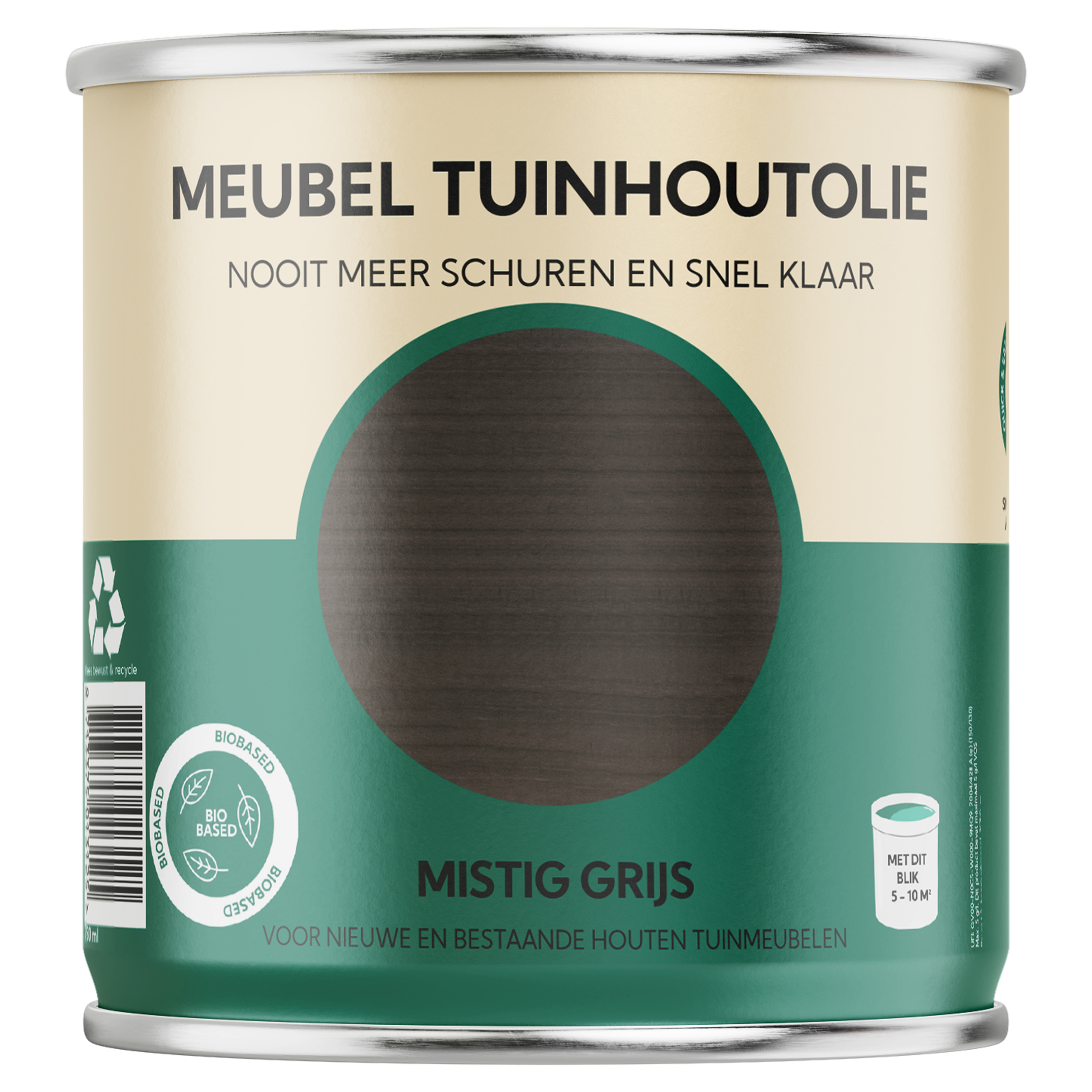 25.941.01 Tuinhoutolie  meubelolie 750 ml mistig grijs 