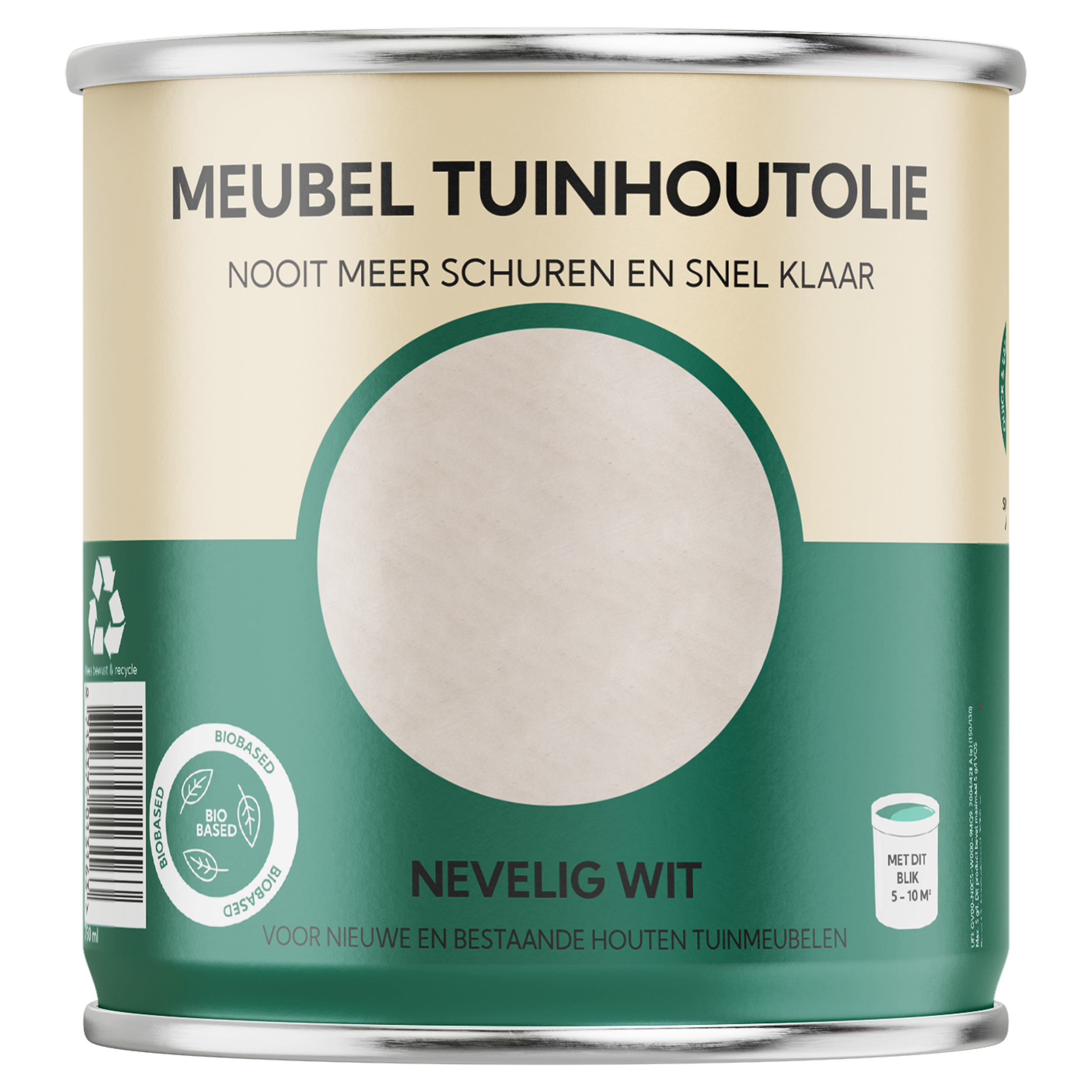 25.943.01 Tuinhoutolie  meubelolie 750 ml nevelig wit 