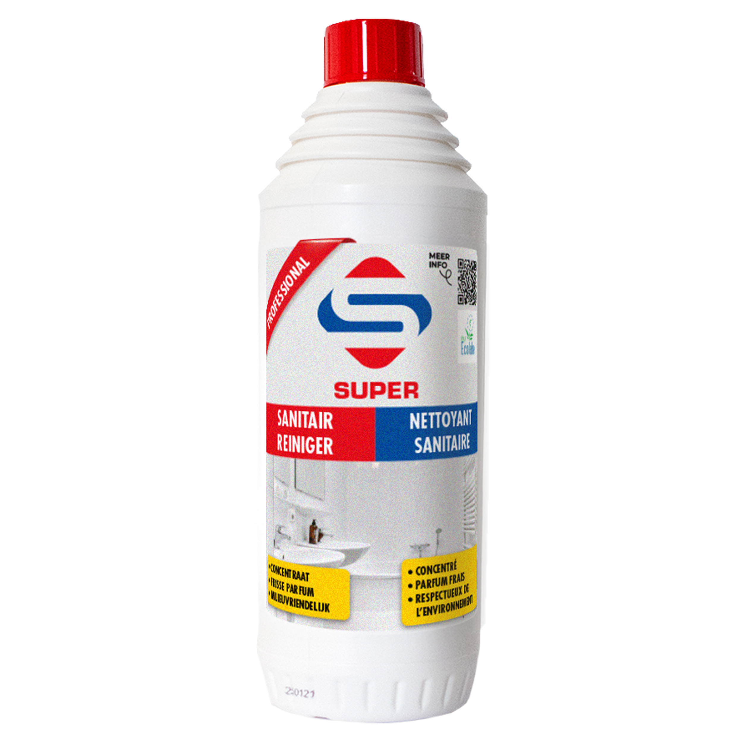 26.000.25 SuperCleaners  eco sanitair reiniger ECO  1 L