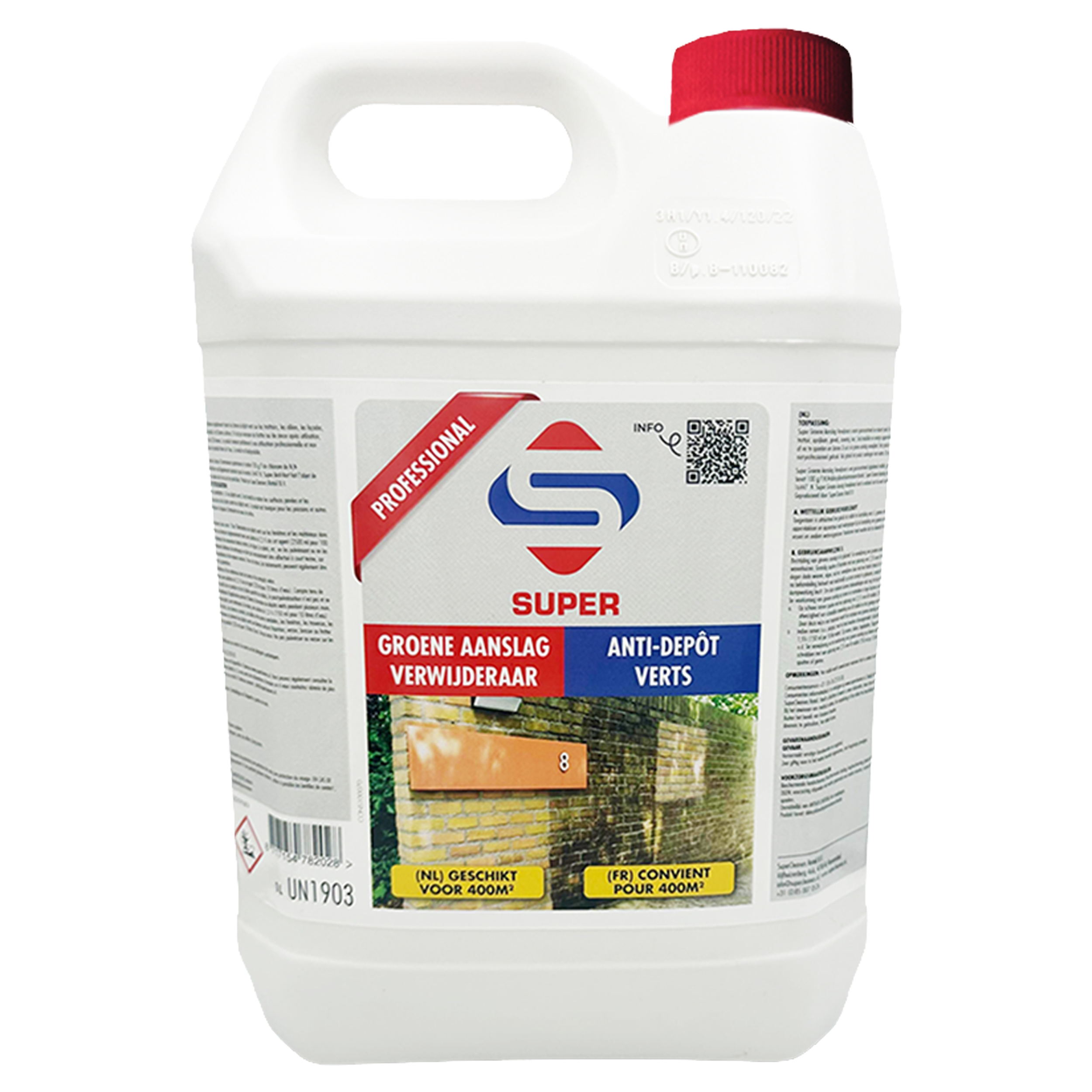 26.001.06 SuperCleaners  groene aanslag verwijderaar   5 L