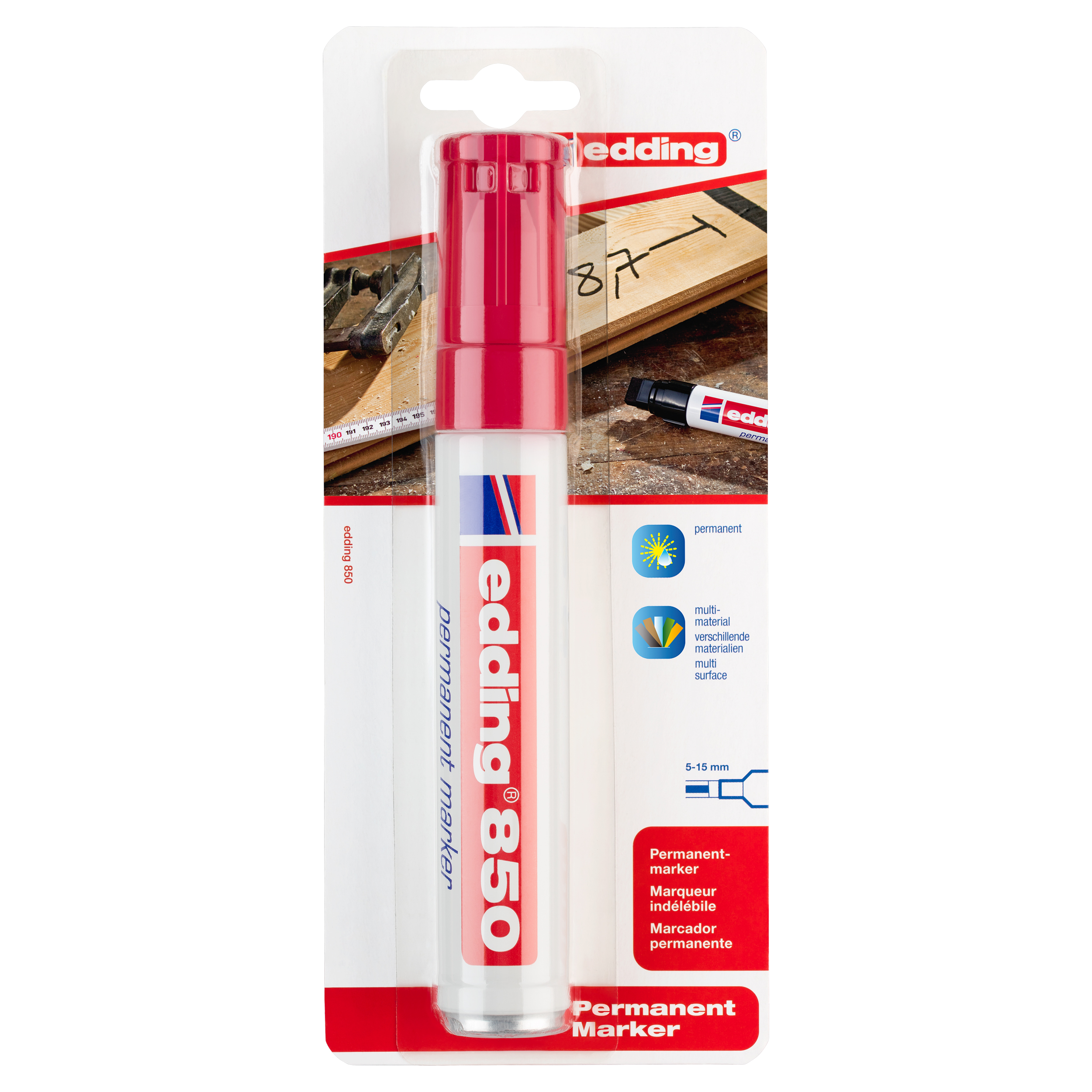 26.200.40 Edding  permanentmarker type 850 rood 