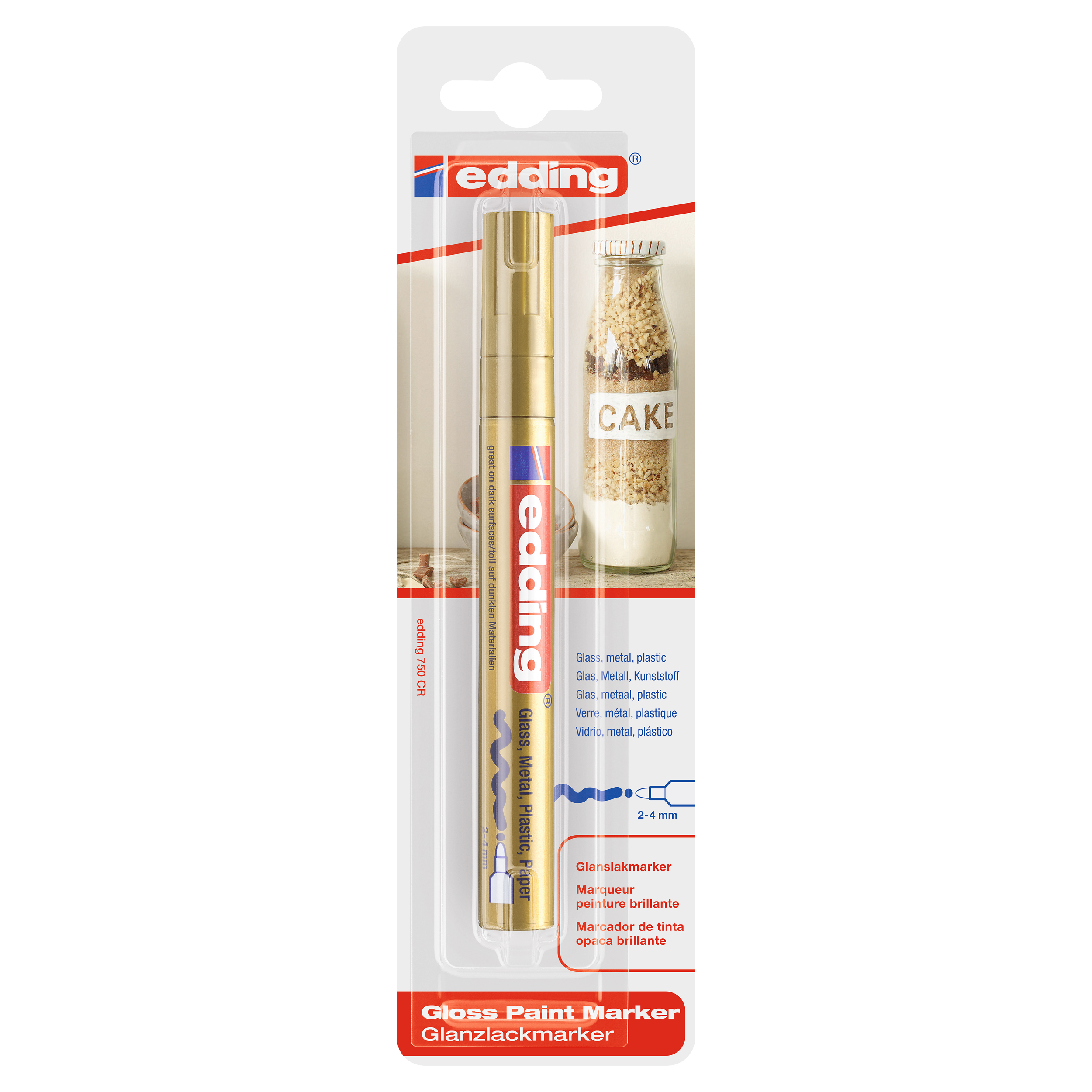 26.200.61 Edding  ganslakmarker type 750 goud 