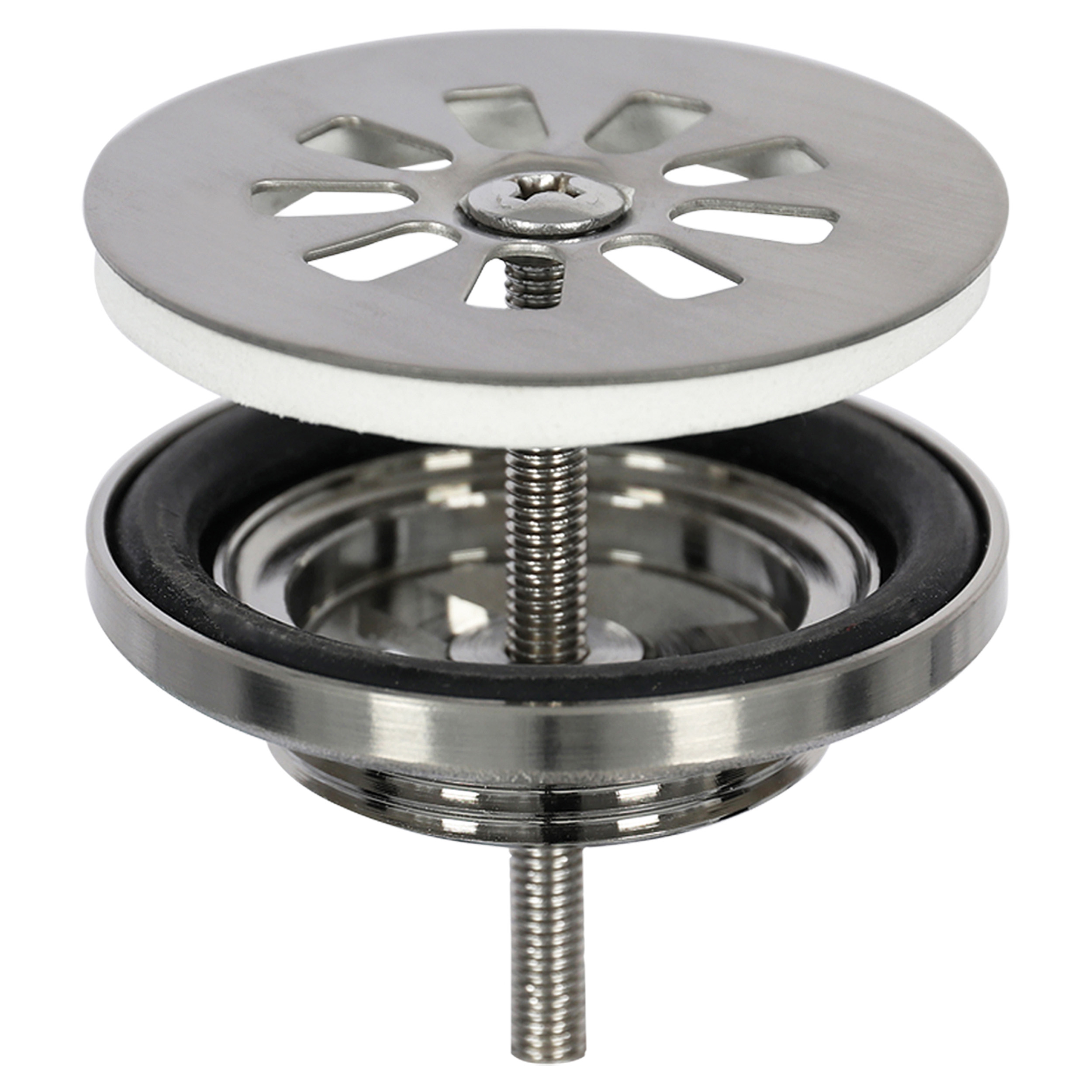 30.412.78 Differnz  afvoerplug  mat chroom 