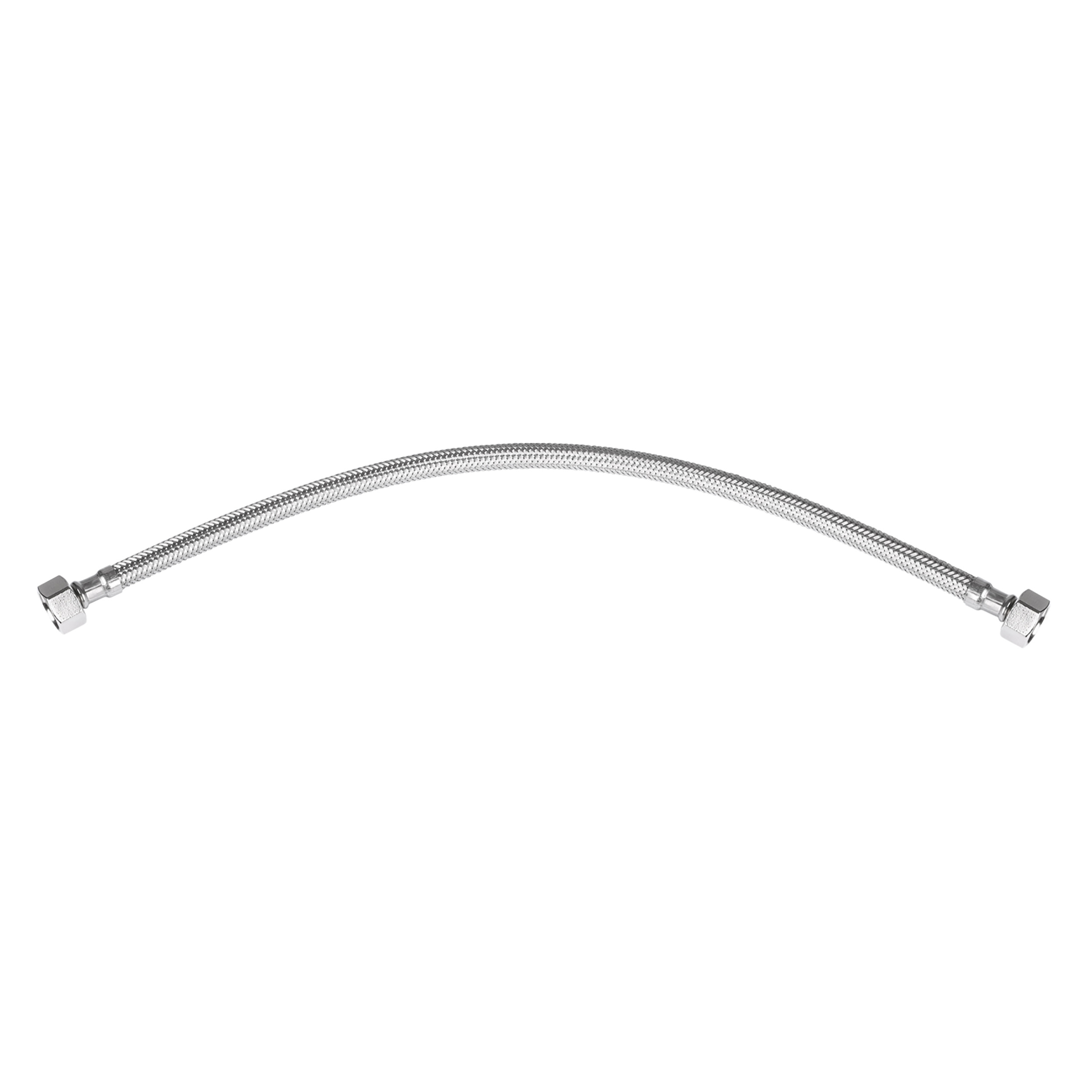 30.413.20 Differnz  aansluitslang flexibel - 3/8 inch naar 1/2 inch RVS 50 cm