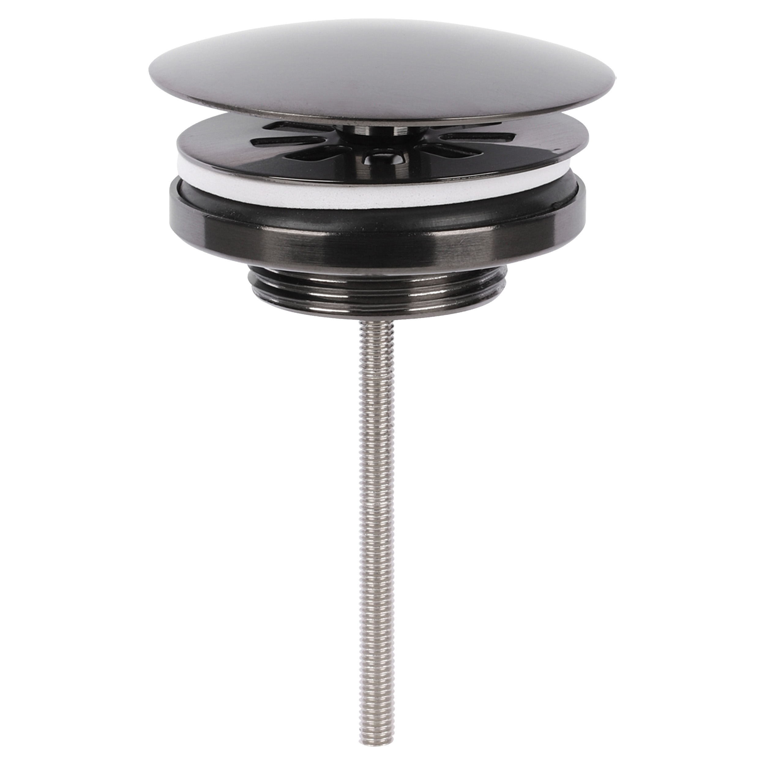 30.413.28 Differnz  afvoerplug always open gun metal 