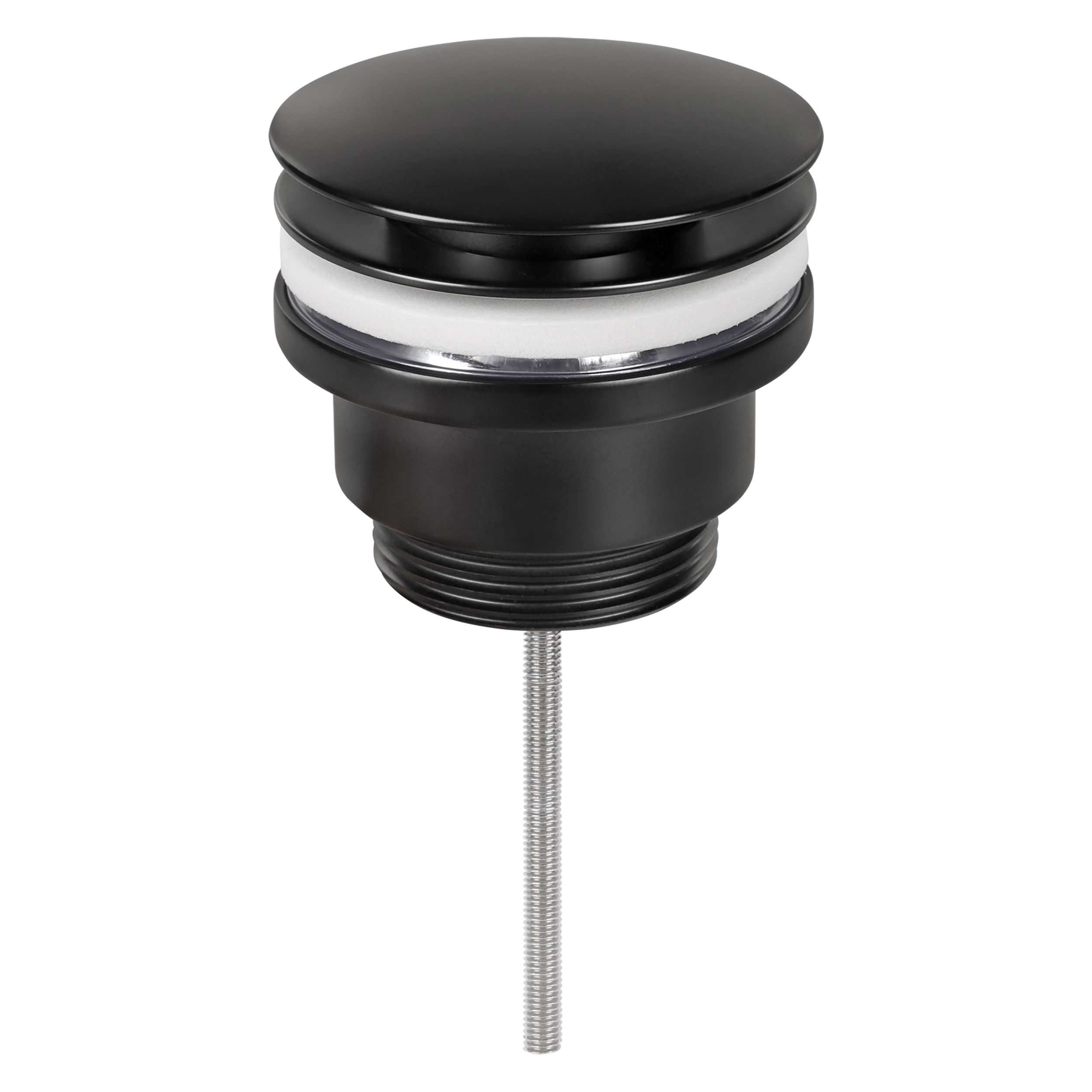 30.413.32 Differnz  afvoerplug push open - design mat zwart 